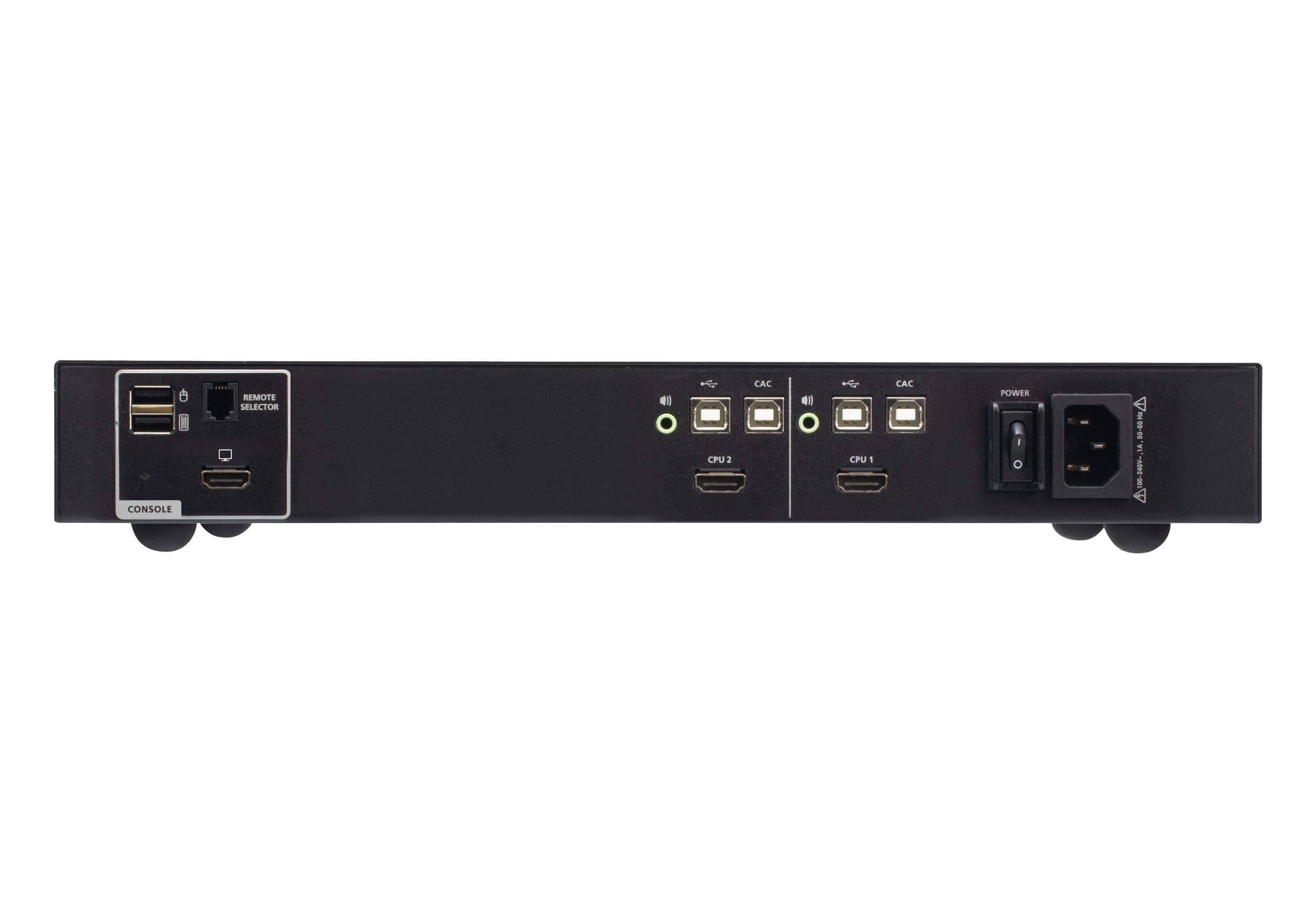 2-Port USB HDMI Secure KVM Switch with CAC (PSD PP v4.0 Compliant)