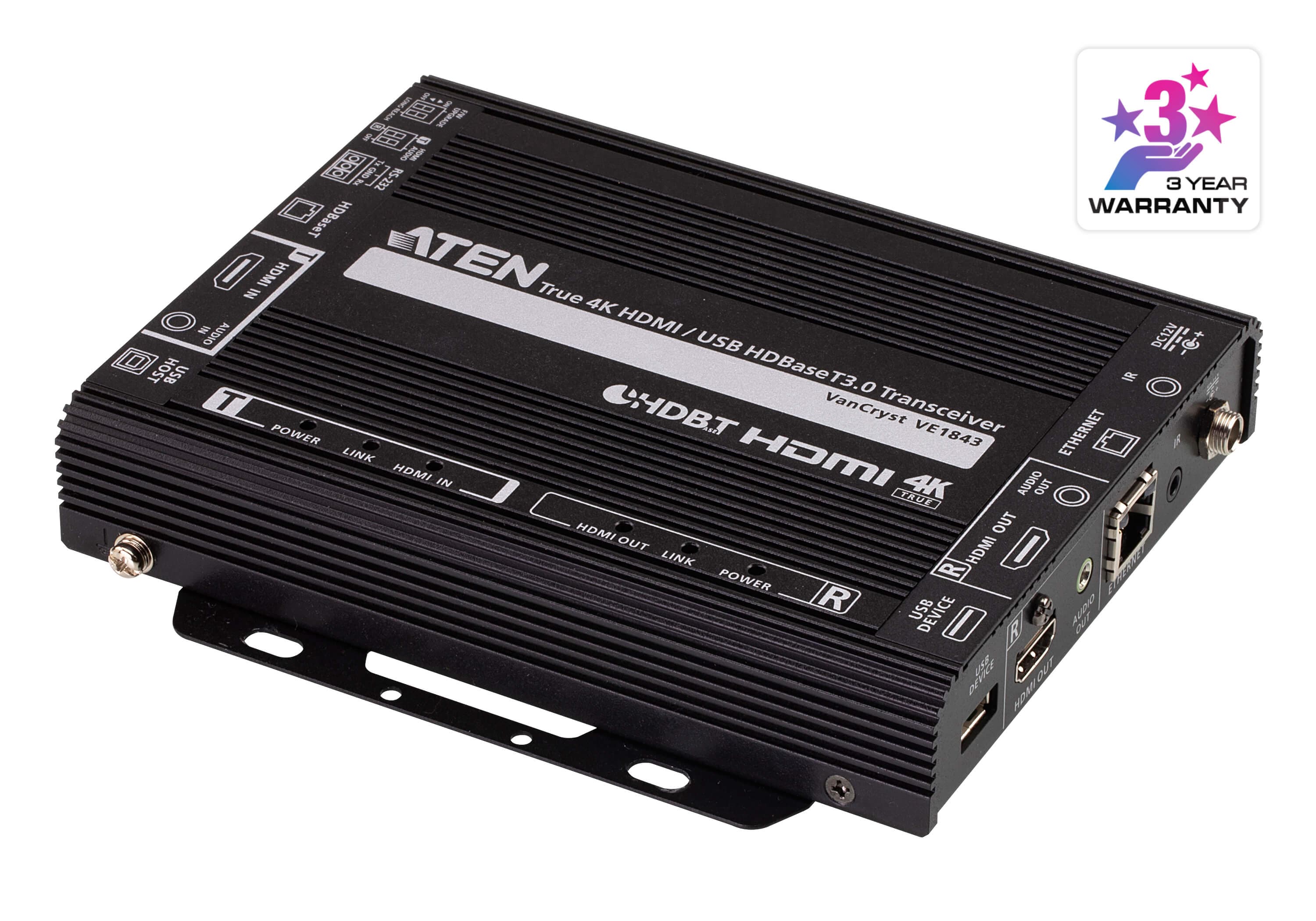 True 4K HDMI / USB HDBaseT 3.0 Transceiver — изглед 3