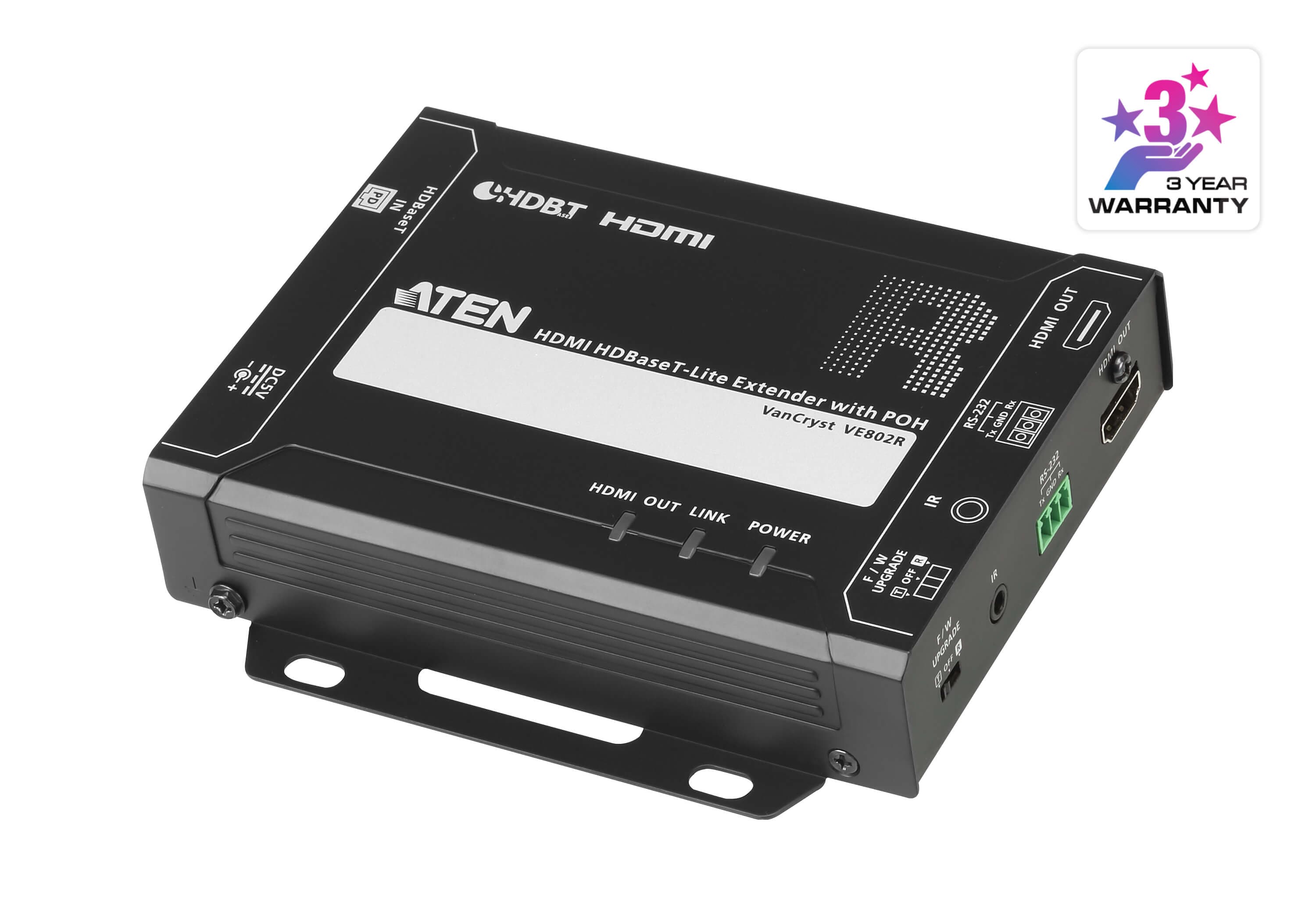 HDMI HDBaseT-Lite Receiver with PoH (4K@40m) (HDBaseT Class B) (PoH  PD) — изглед 3