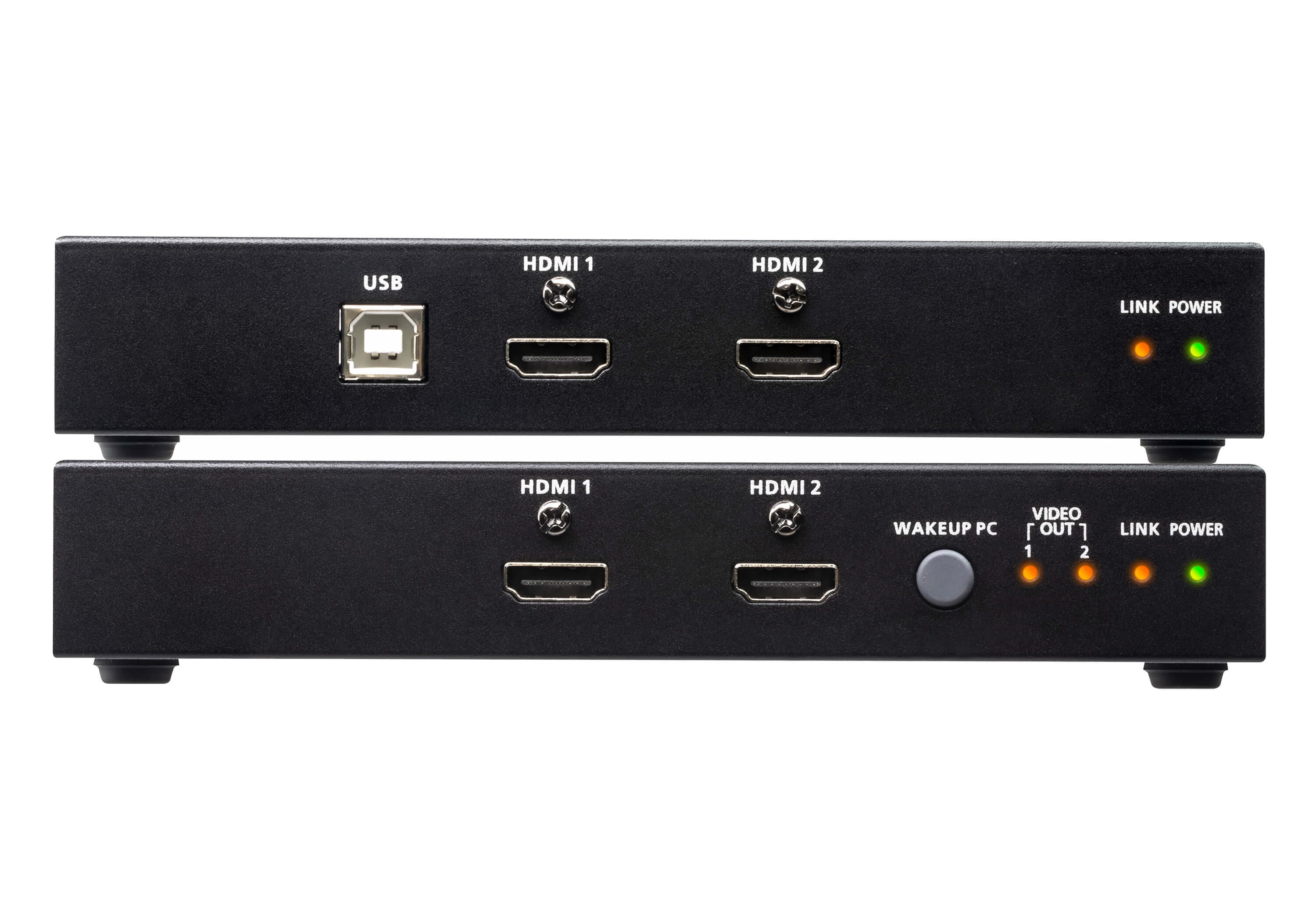 USB HDMI Dual View HDBaseT™ 2.0 KVM Extender (4K@100m for Single View)