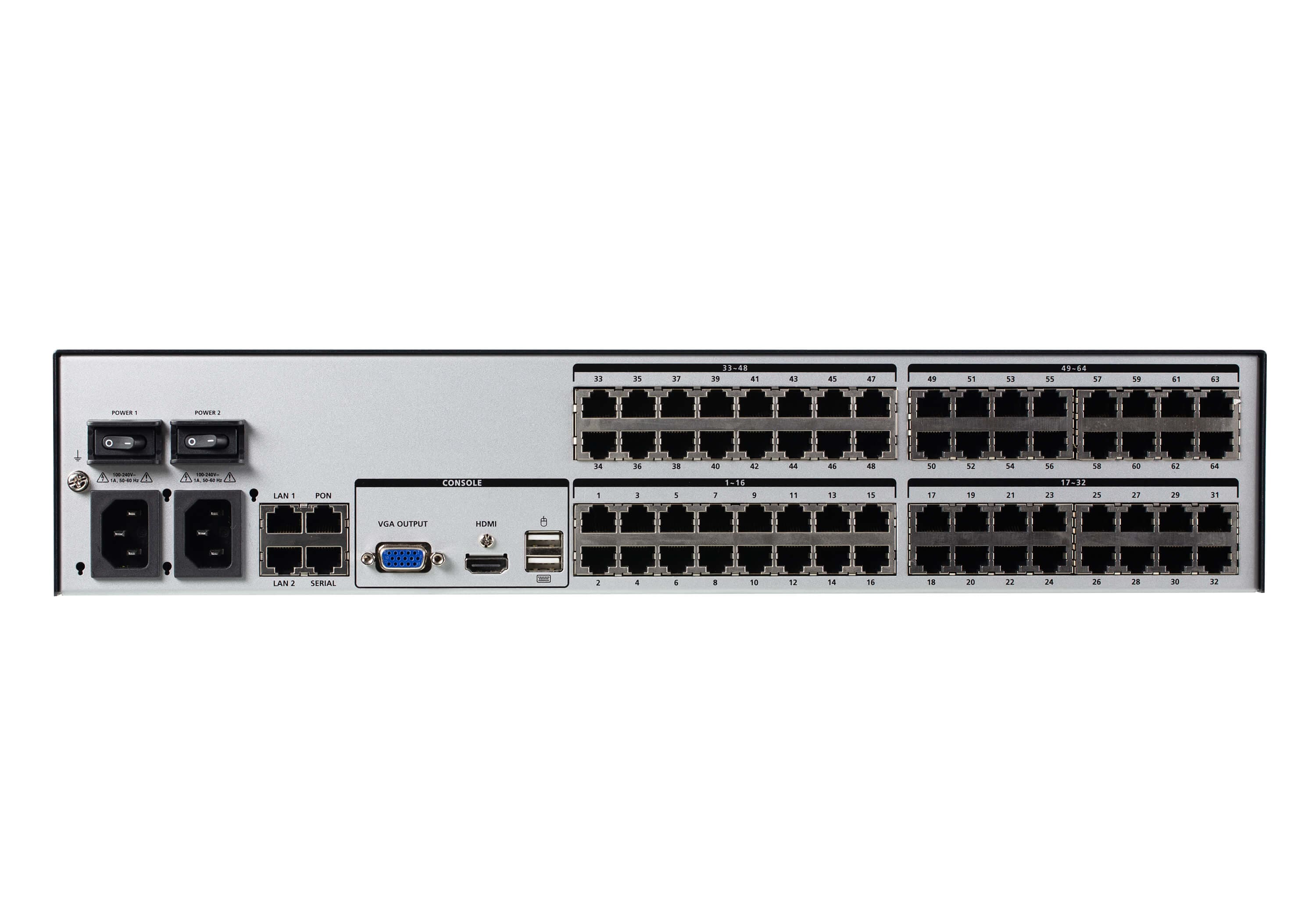 1-Local/8-Remote Shared Access 64-Port Multi-Interface Cat 5 KVM over IP Switch — изглед 2
