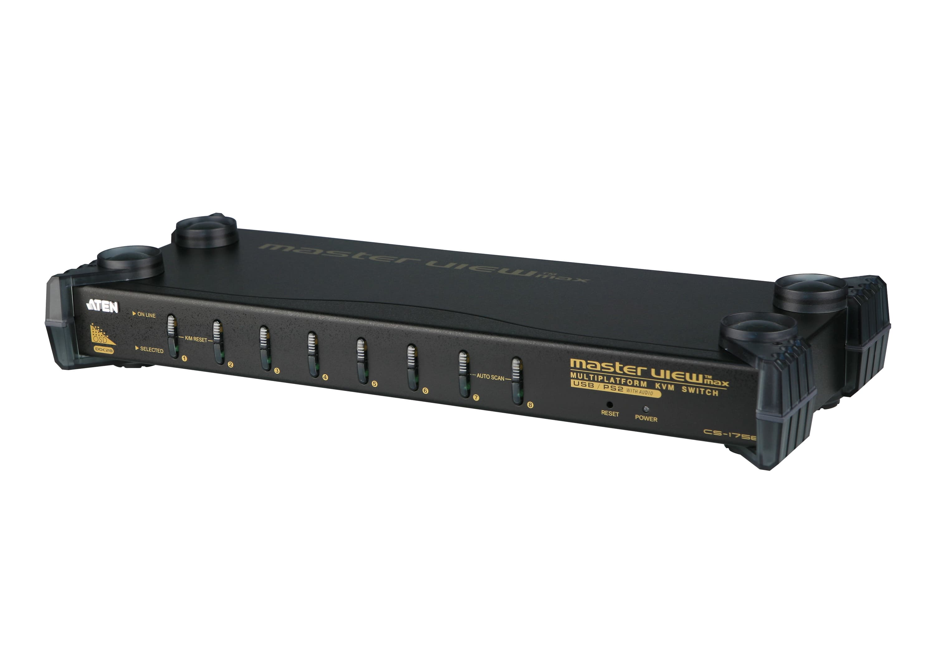 8-Port PS/2-USB VGA/Audio KVM Switch