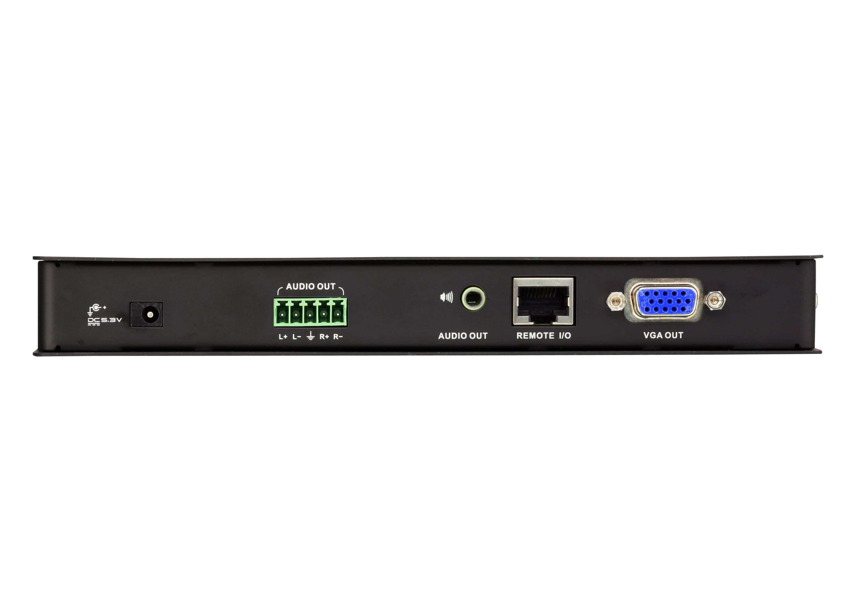 VGA/Audio/RS-232 Cat 5 Receiver with Auto Deskew (1280 x 1024@300m) — изглед 3