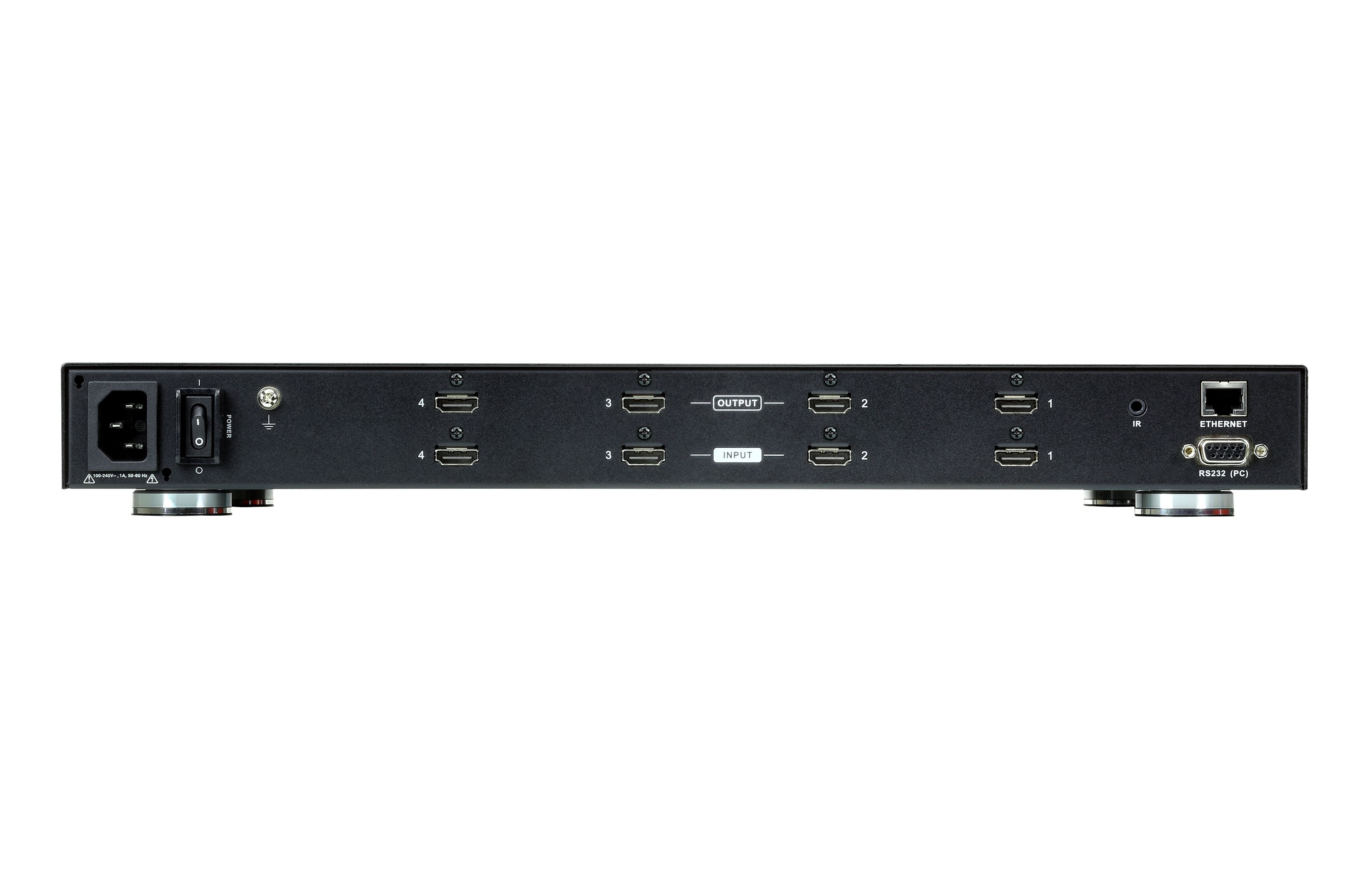 4x4 4K HDMI Matrix Switch with Scaler — изглед 2