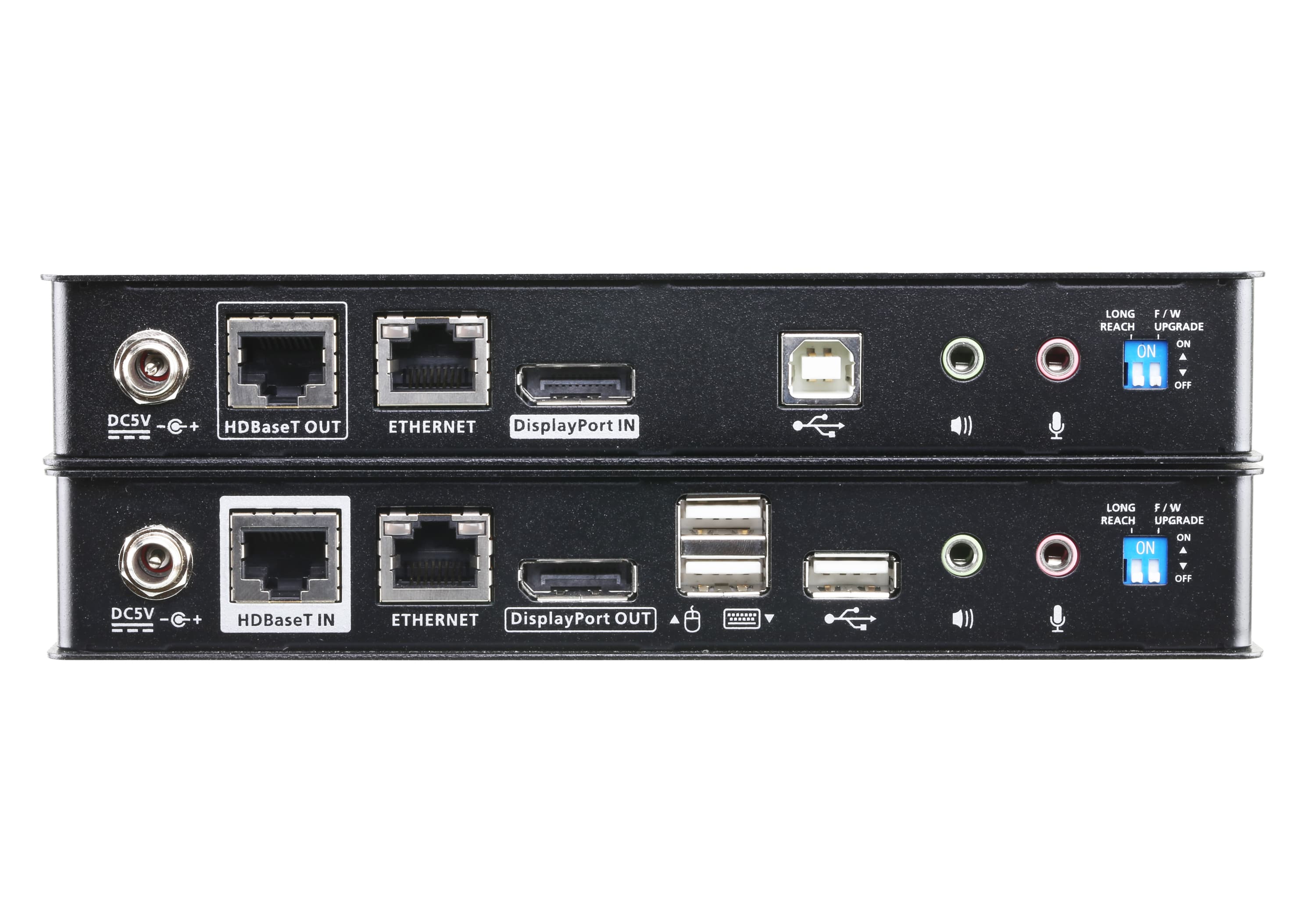 USB DisplayPort HDBaseT™ 2.0 KVM Extender (4K@100 m) — изглед 2