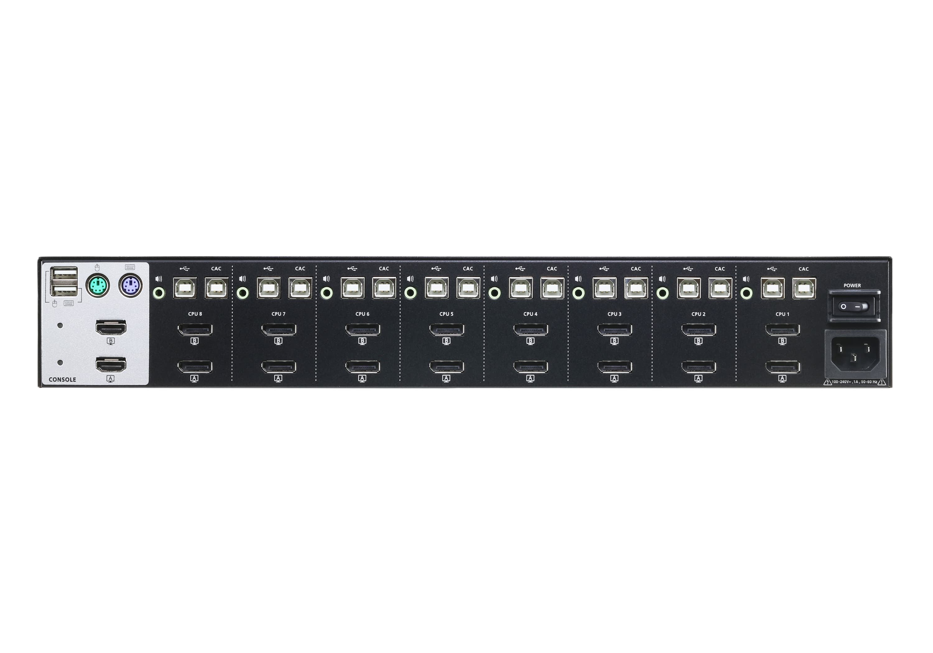 8-Port USB DisplayPort Dual Display Secure KVM Switch (PSS PP v3.0 Compliant) — view 2