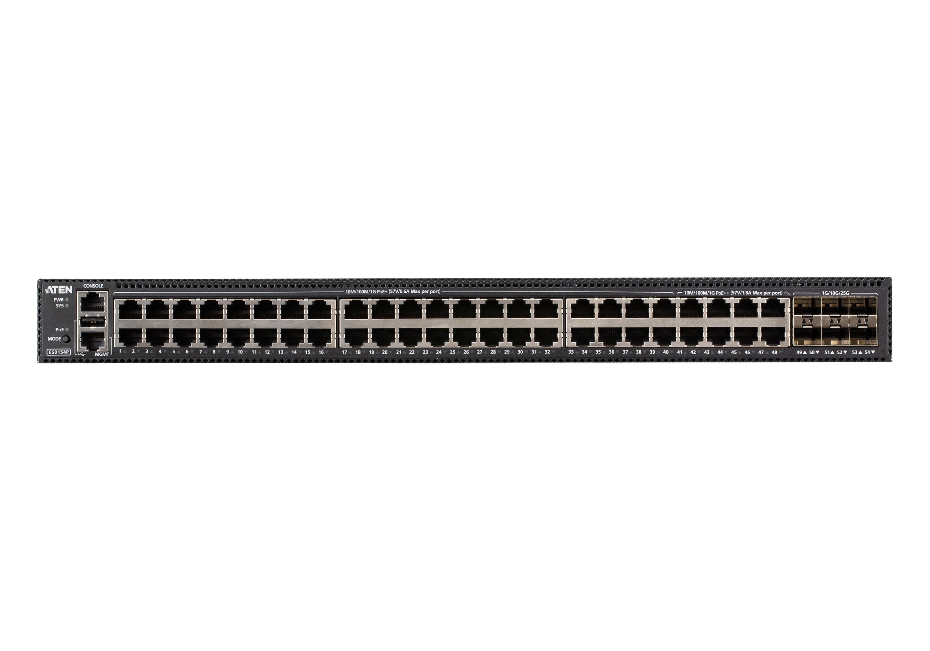 54-Port Layer 2+ Gigabit Ethernet Managed Switch with PoE