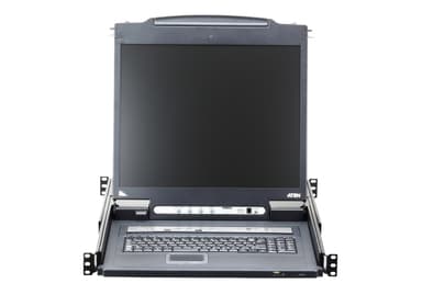 1-Local/Remote Shared Access 16-Port PS/2-USB VGA Single Rail LCD KVM over IP switch