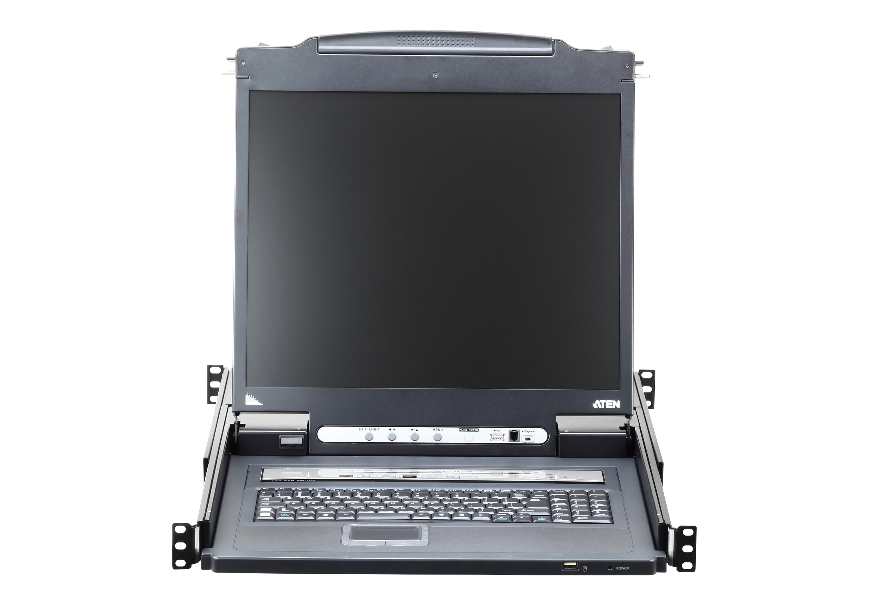 1-Local/Remote Shared Access 16-Port PS/2-USB VGA Single Rail LCD KVM over IP switch