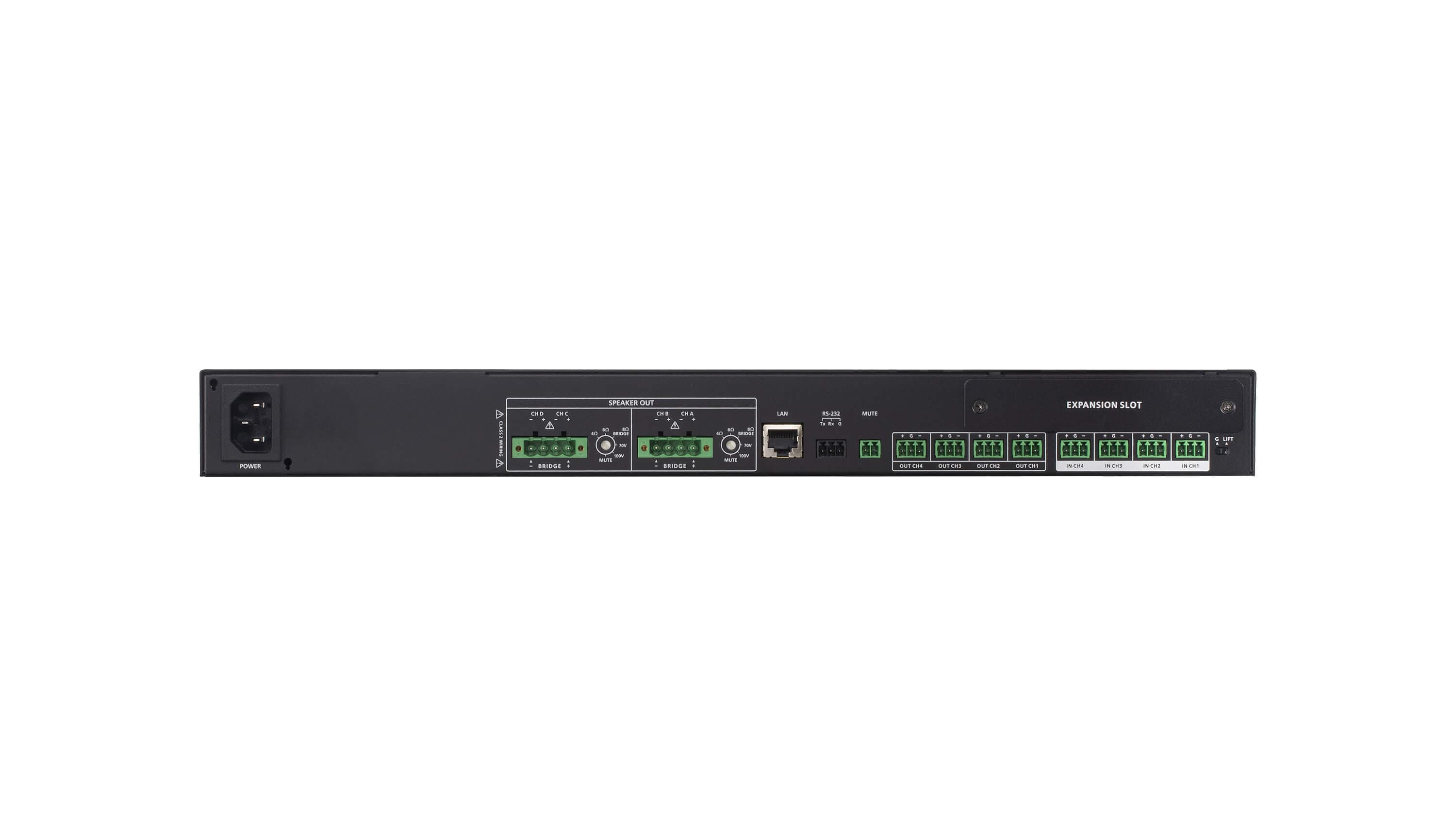 4 × 120W Power Amplifier with DSP — view 2