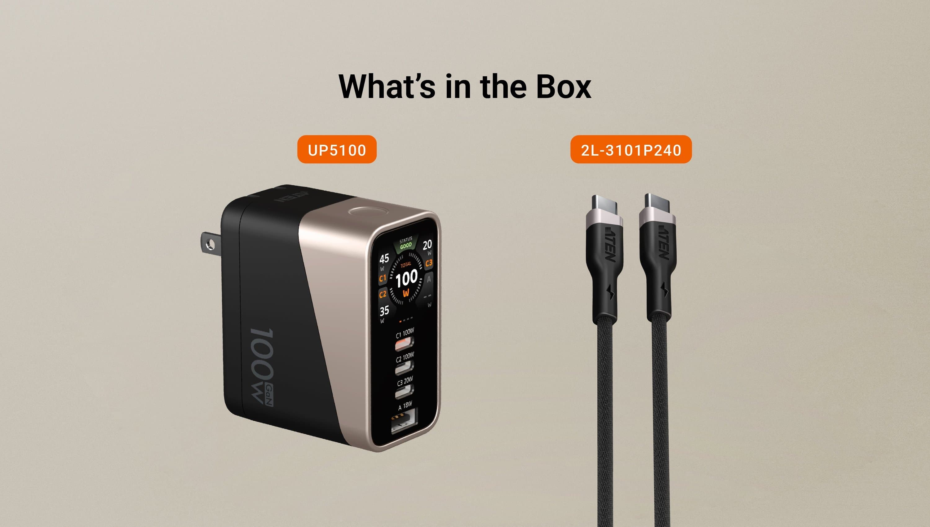 100W 4-Port Smart Display Charger — изглед 7