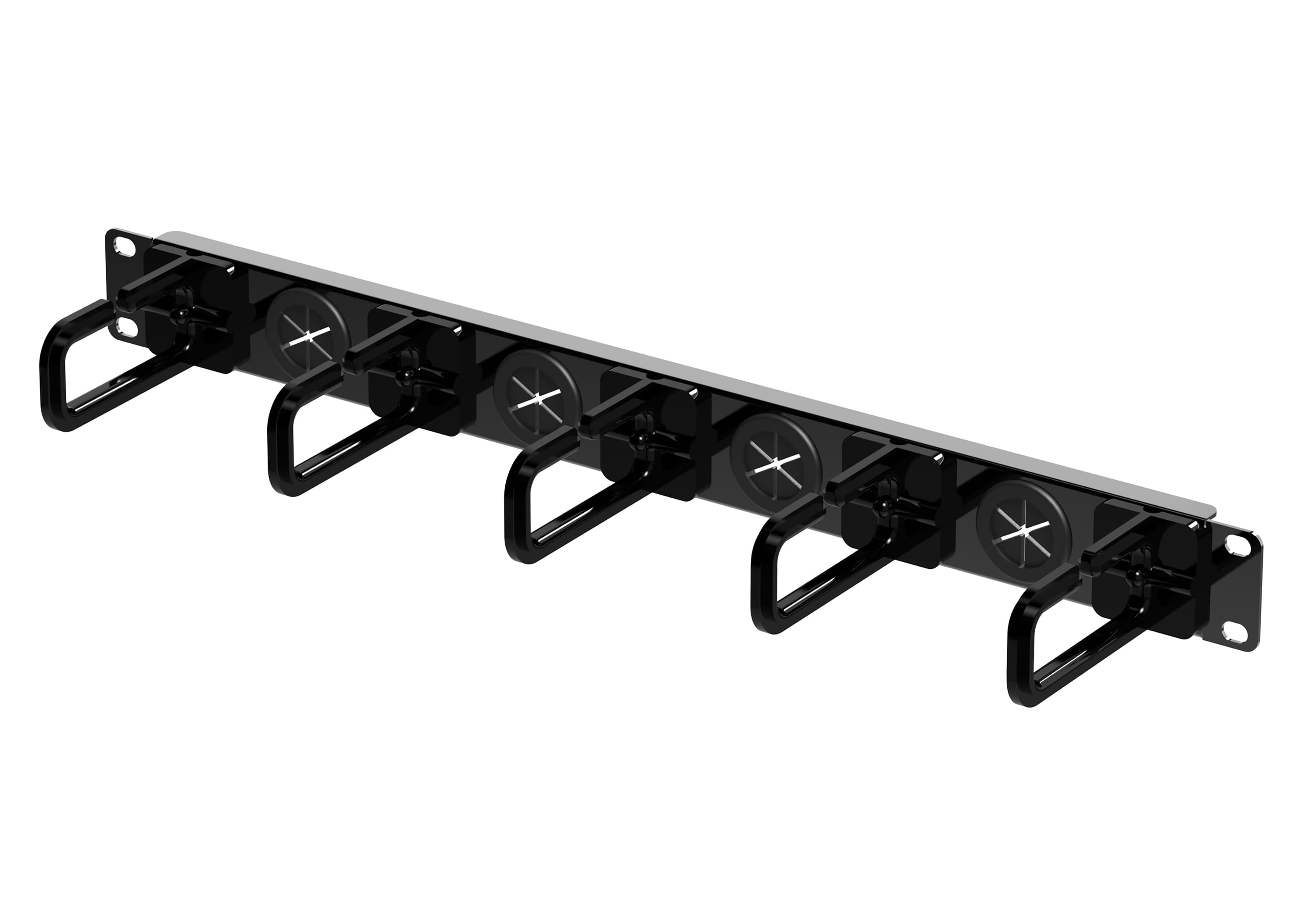 1U Cable Management Panel, 5-Ring Type