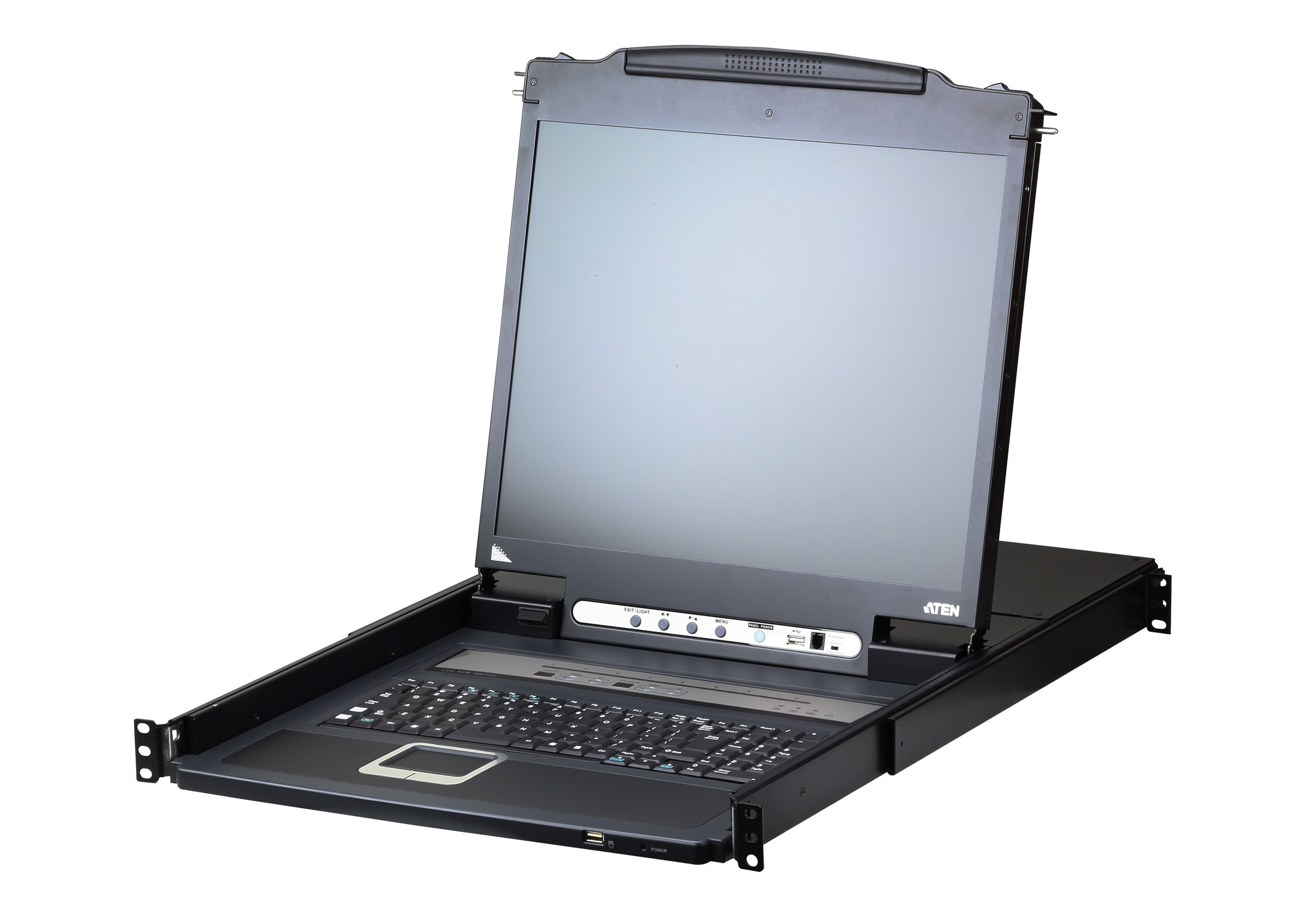 1-Local/Remote Shared Access 8-Port PS/2-USB VGA Single Rail LCD KVM over IP switch — изглед 3