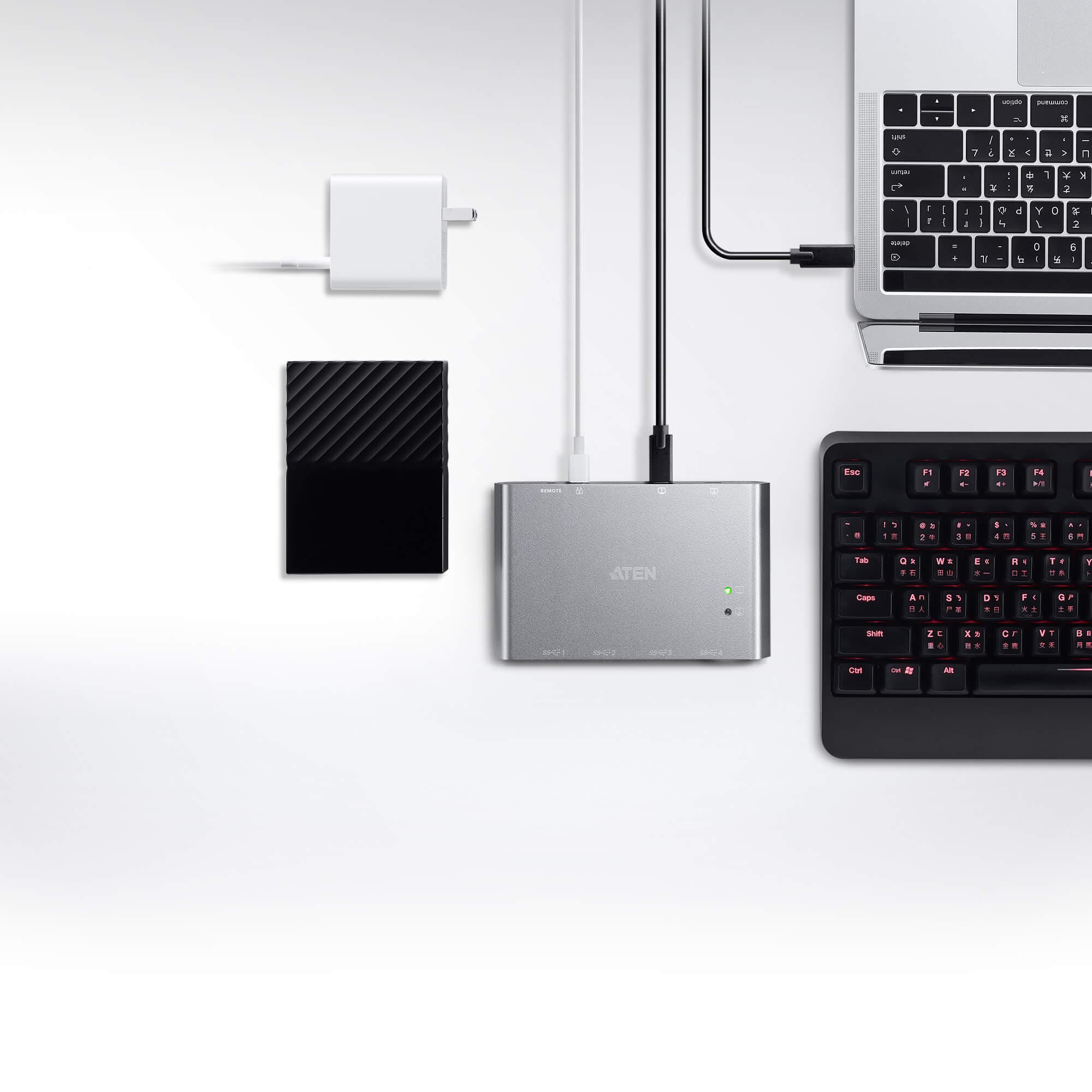 2-Port USB-C Gen 2 Sharing Switch with Power Pass-through — изглед 8