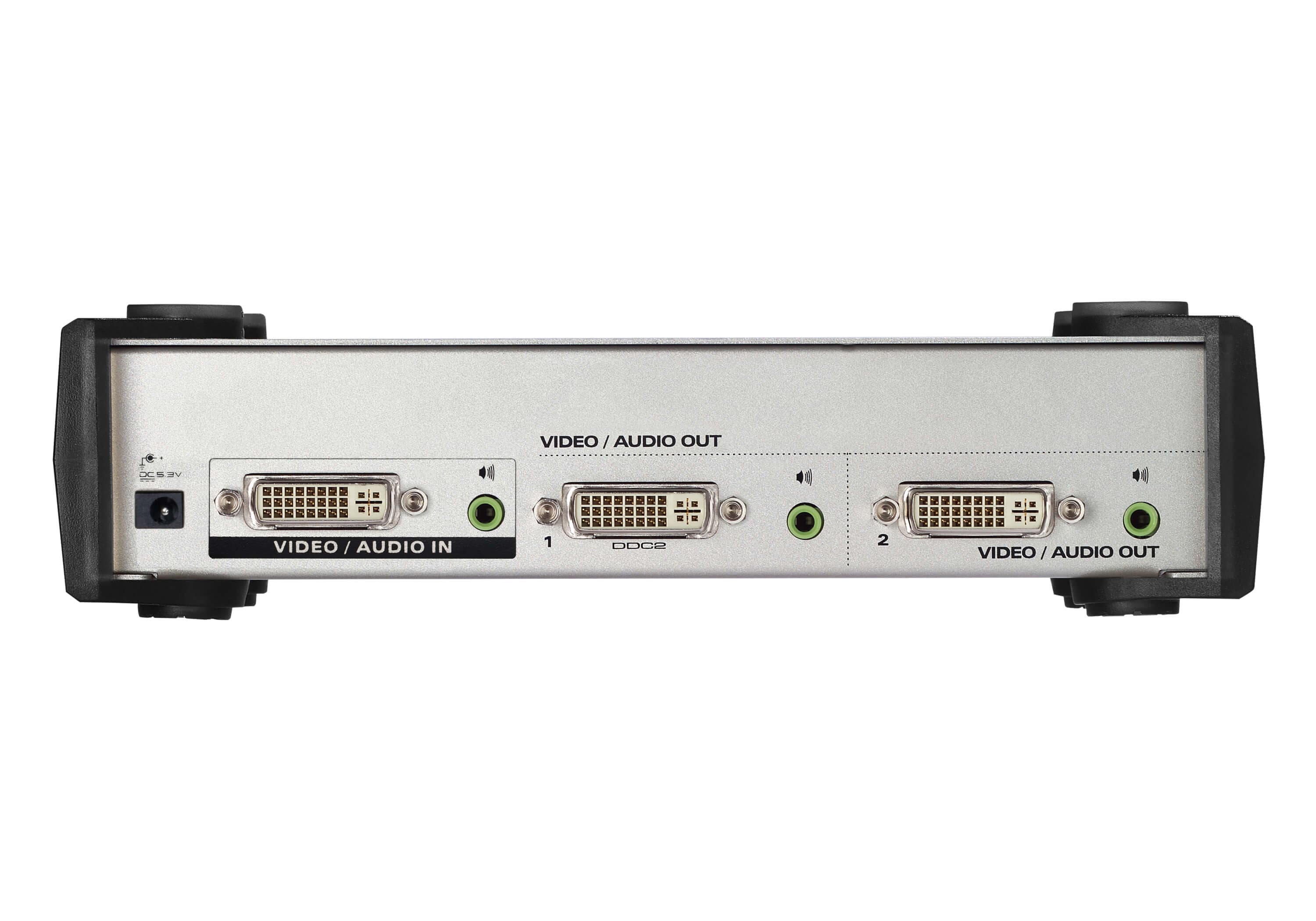 2-Port DVI/Audio Splitter