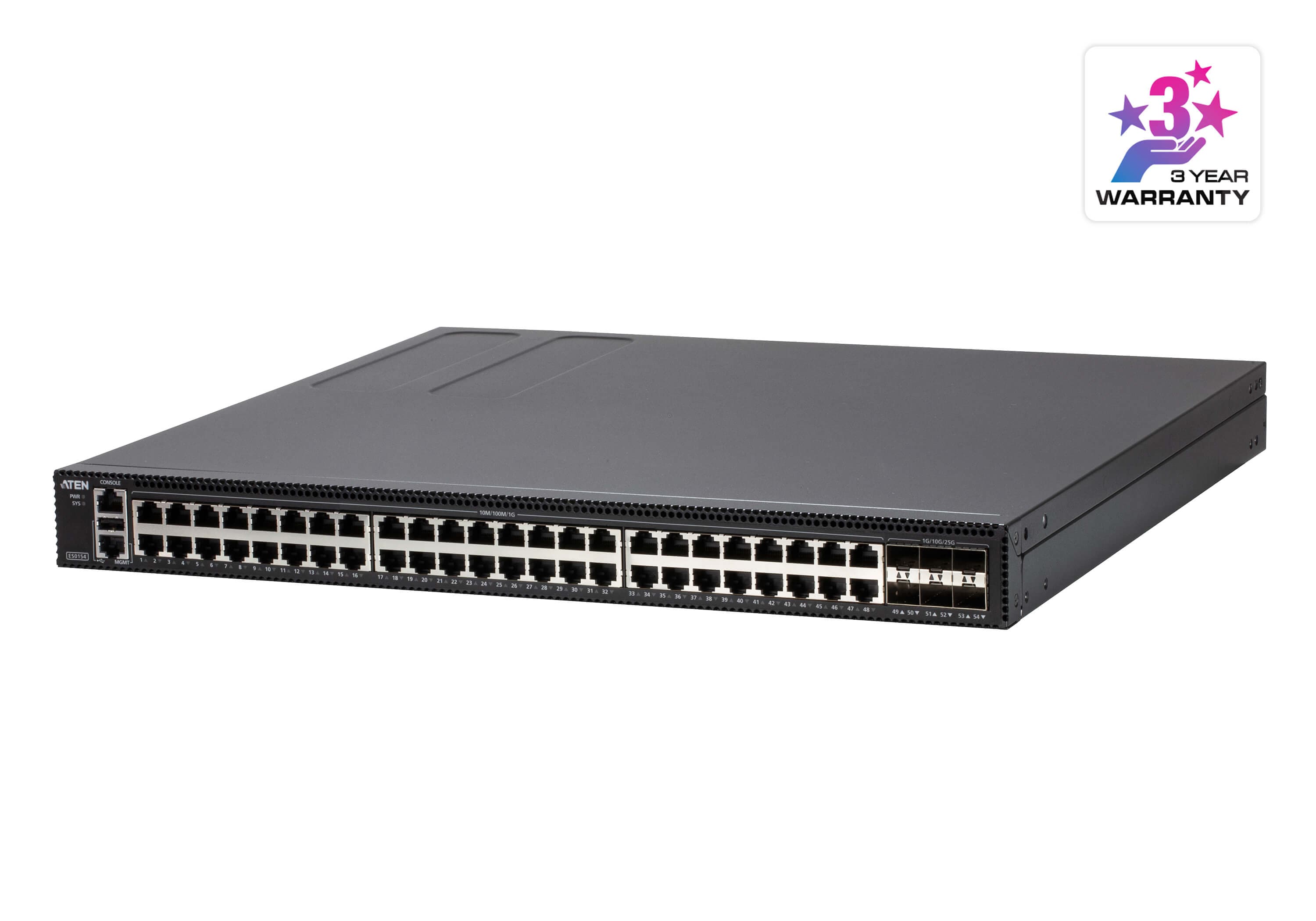 54-Port Layer 2+ Gigabit Ethernet Managed Switch — изглед 3
