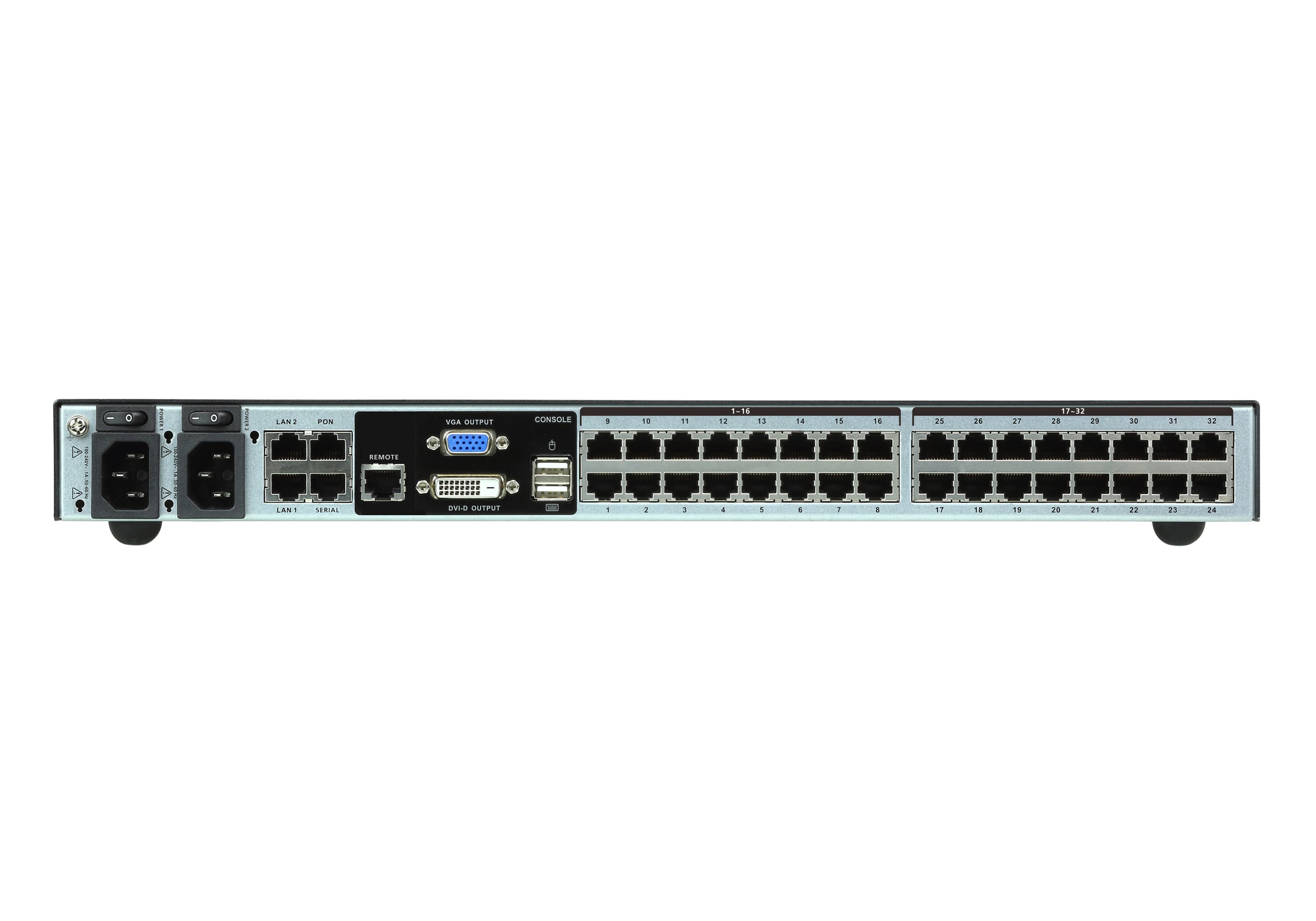 1-Local/4-Remote  Access 32-Port Multi-Interface Cat 5 KVM over IP Switch — изглед 2