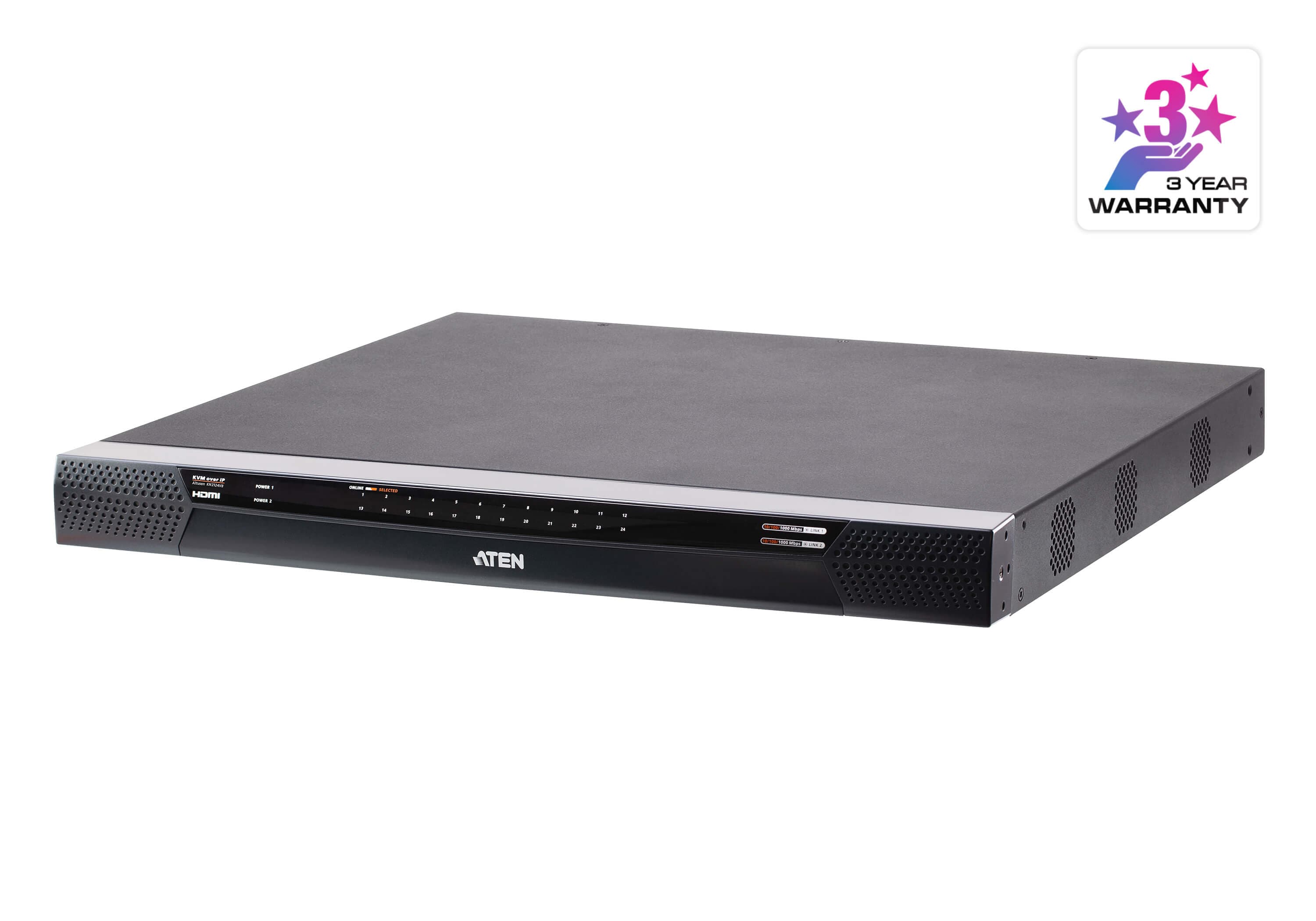 1-Local/2-Remote Access 24-Port Multi-Interface Cat 5 KVM over IP Switch — изглед 3