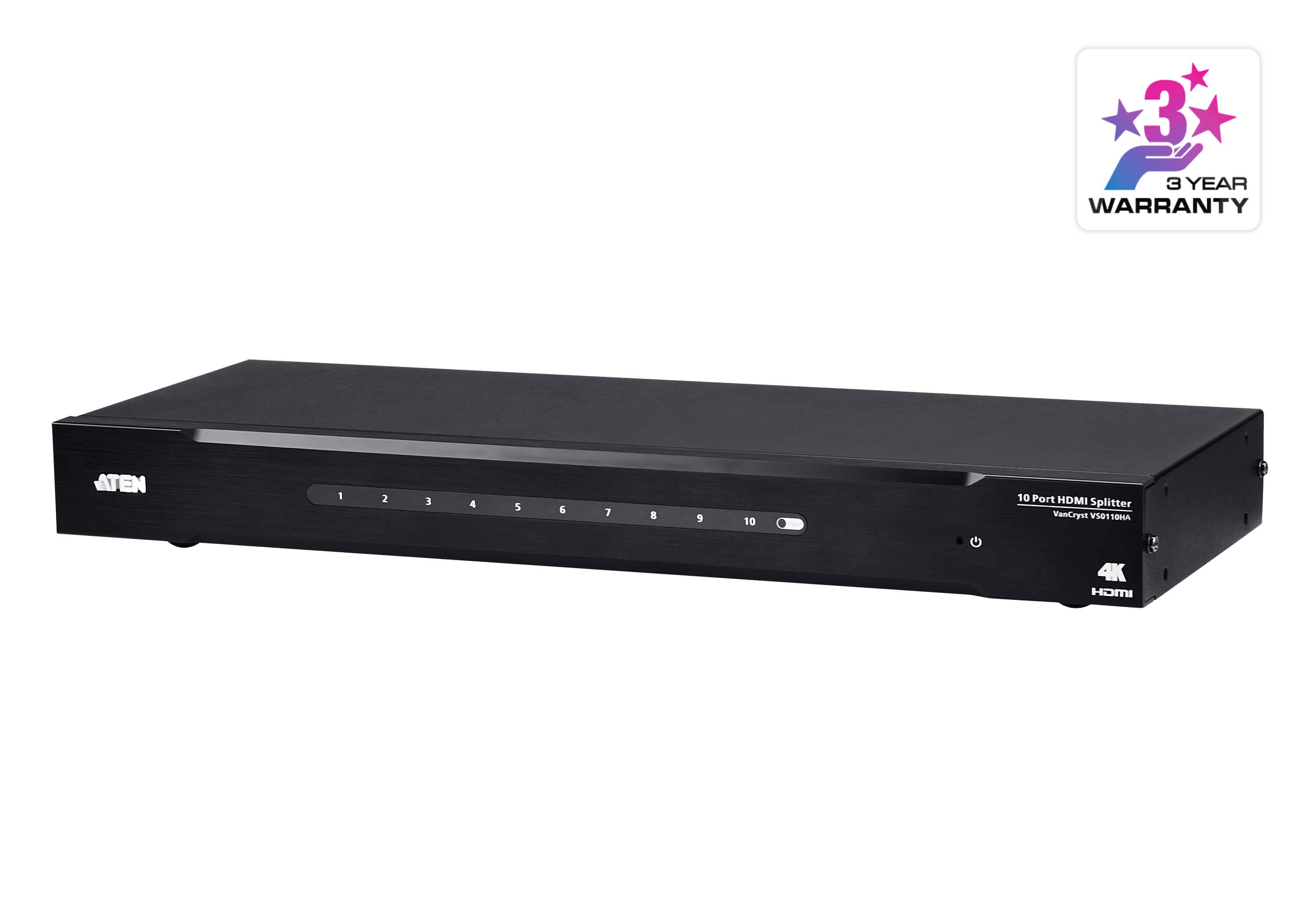 10-Port 4K HDMI Splitter — изглед 3