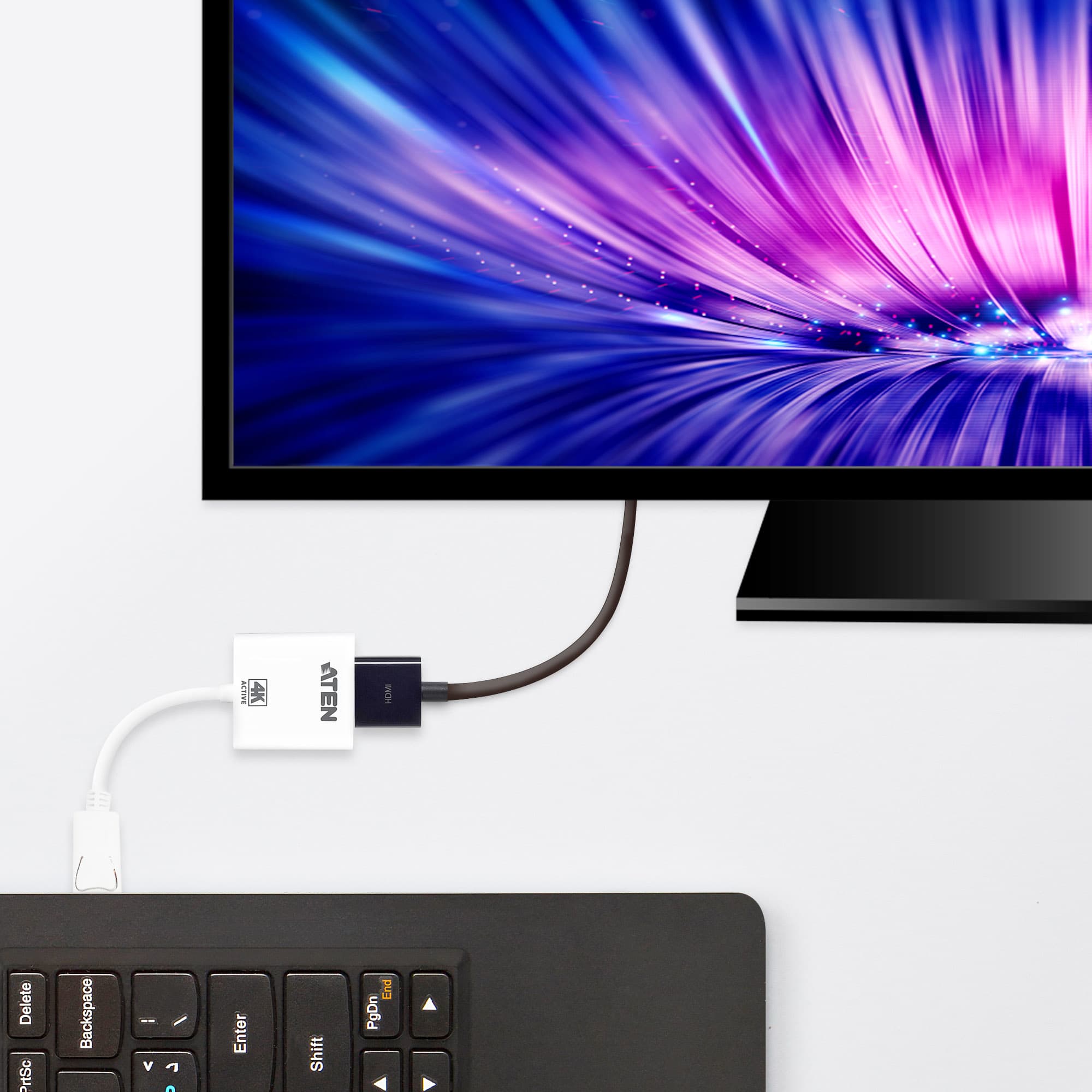 4K DisplayPort to HDMI Active Adapter — view 2