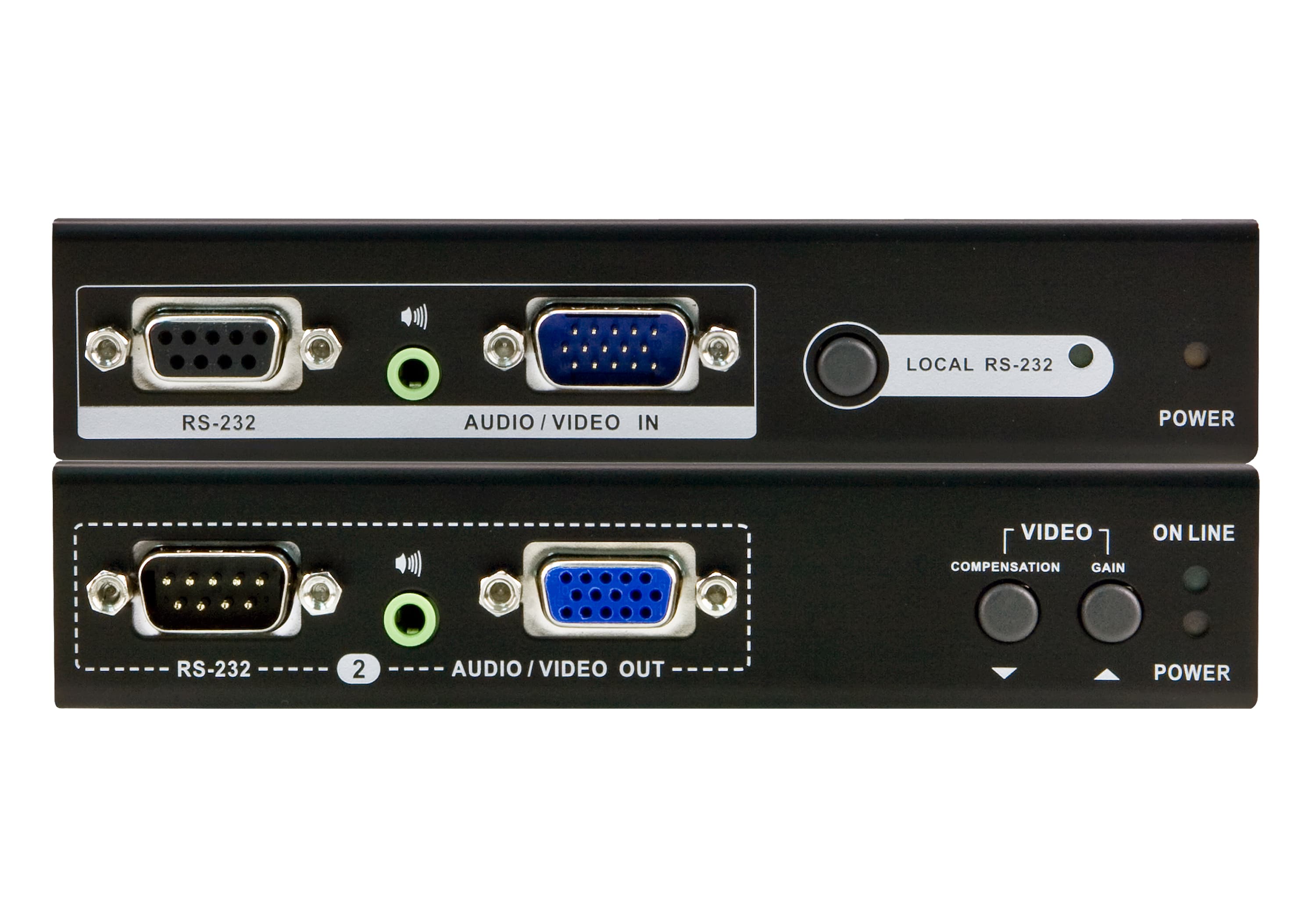 VGA/Audio/RS-232 Cat 5 Extender with Dual Output (1280 x 1024@200m) — изглед 2