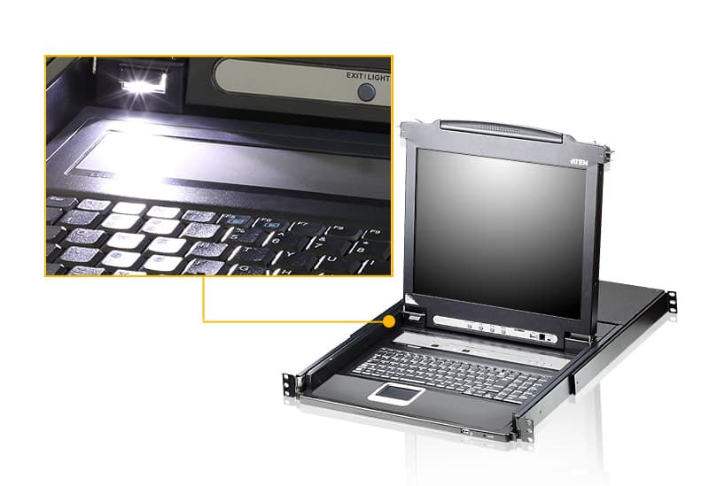 8-Port PS/2-USB VGA Single Rail LCD KVM Switch — изглед 5