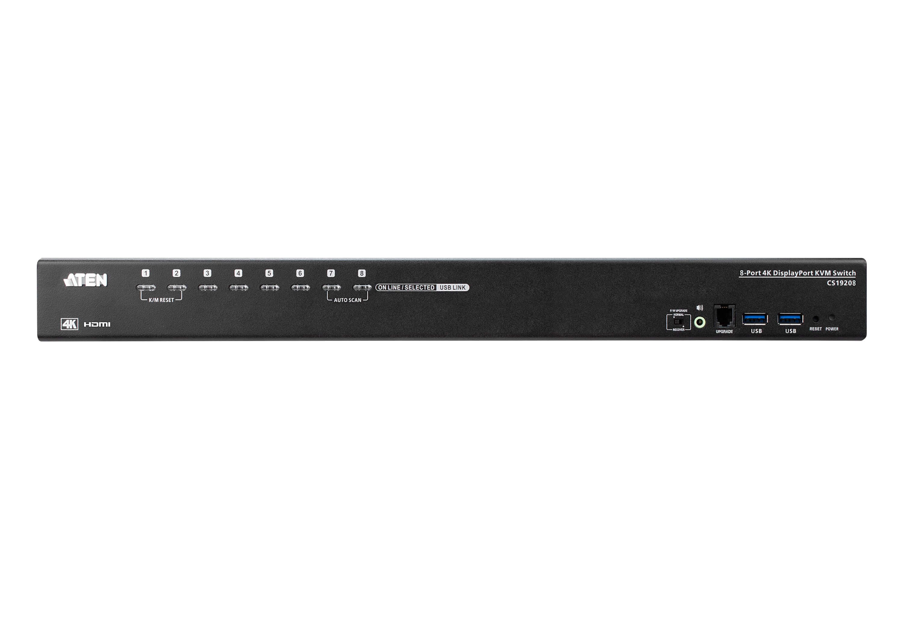 8-Port USB 3.0 4K DisplayPort KVM Switch — изглед 2