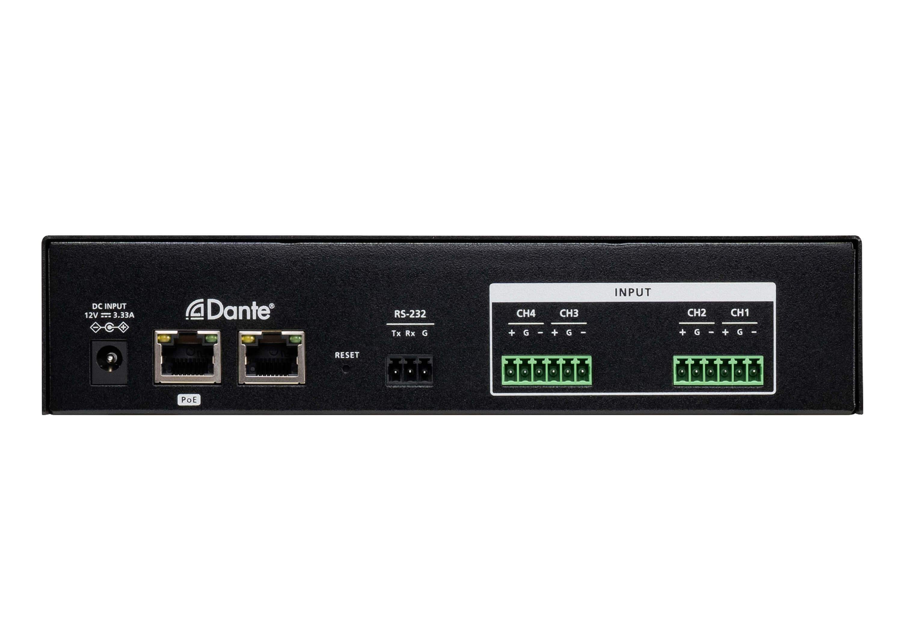 4-ch Mic/Line Pre-AMP with DSP and Dante Output — изглед 2