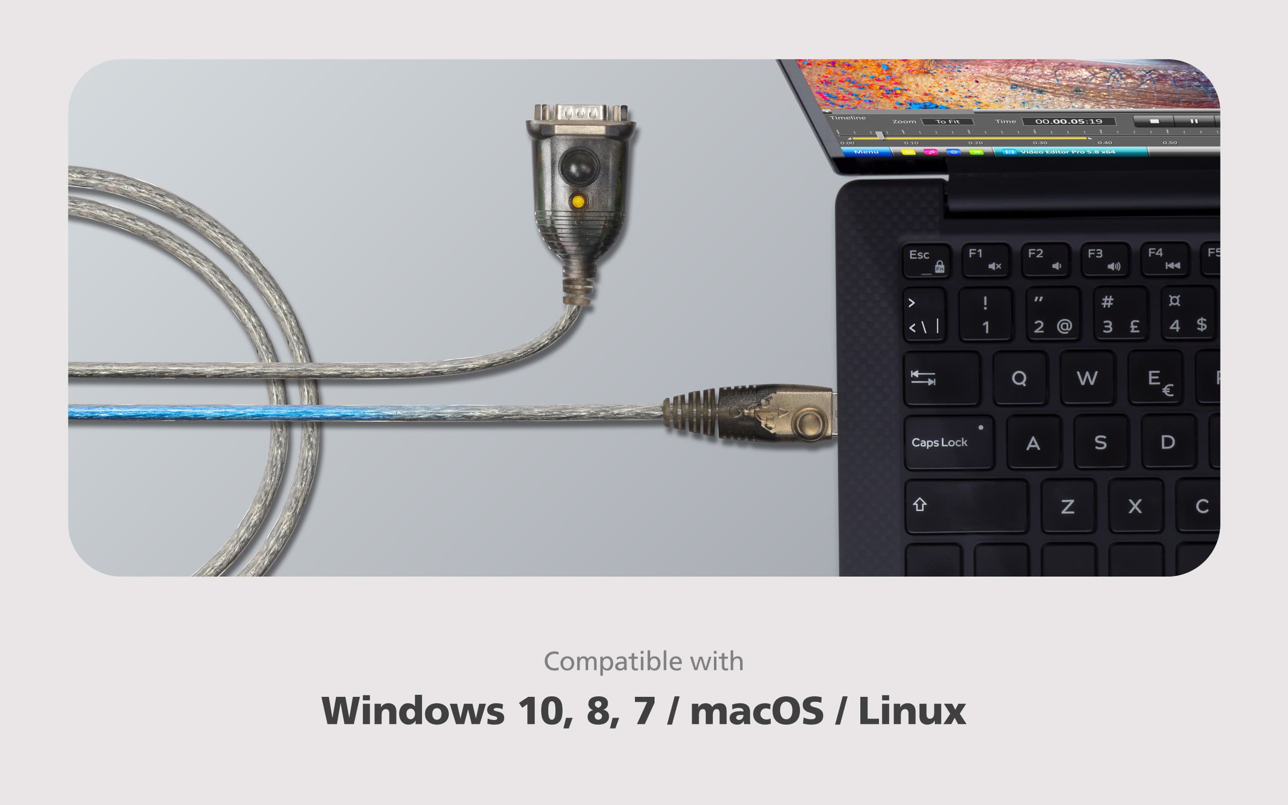 USB to RS-232 Adapter (1 m)