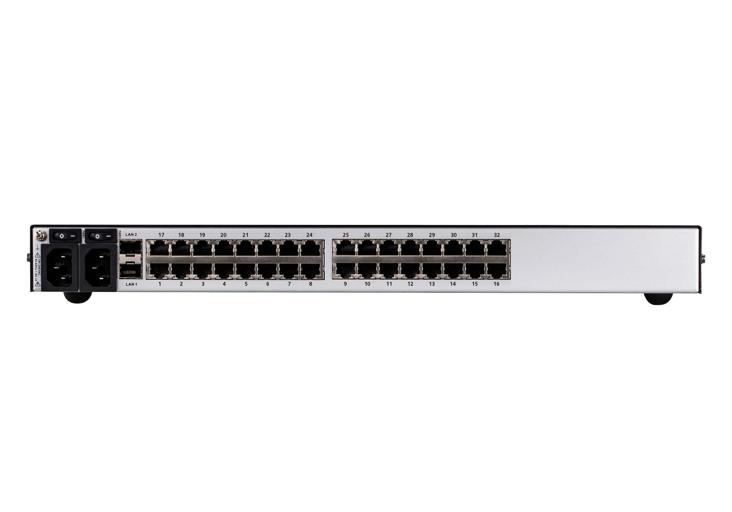 32-Port Serial Console Server with Dual Power / SFP — изглед 2