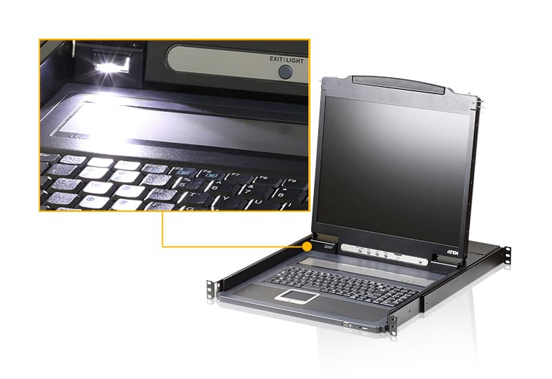 Lightweight Single Rail LCD Console (PS/2-USB, VGA) — изглед 3