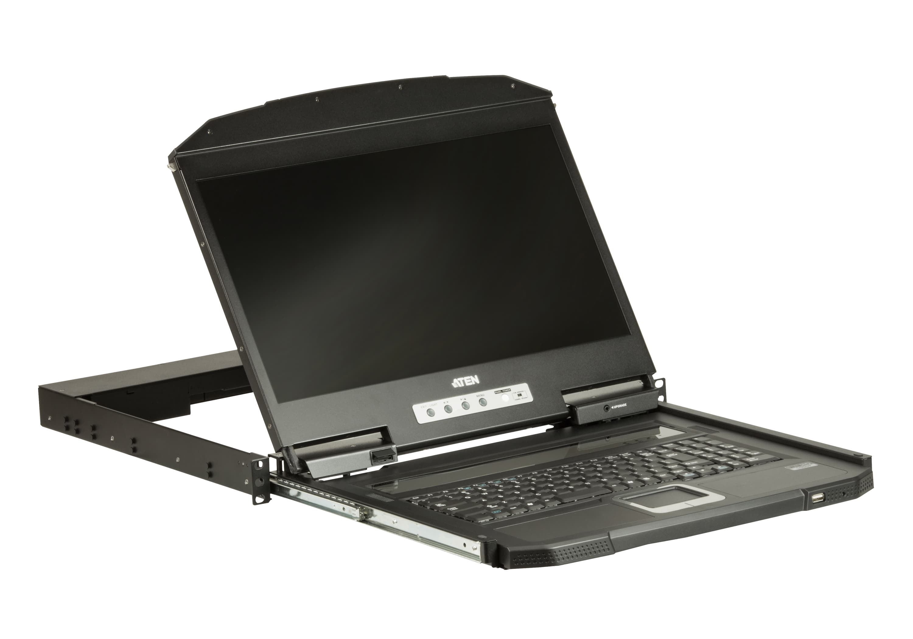 Ultra Short Depth Single Rail WideScreen LCD Console (USB,VGA) — изглед 3