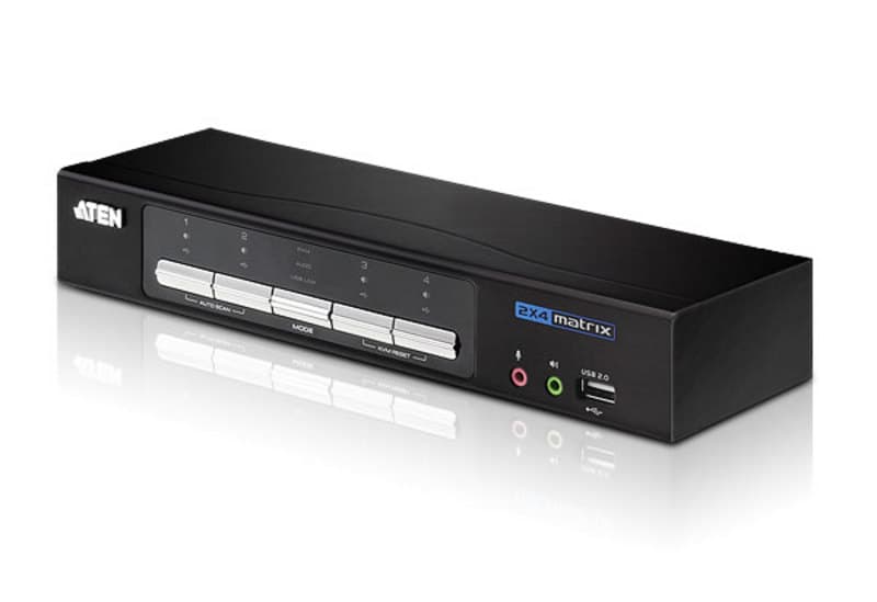 2x4 DVI-HD Audio/Video Matrix KVMP™ Switch