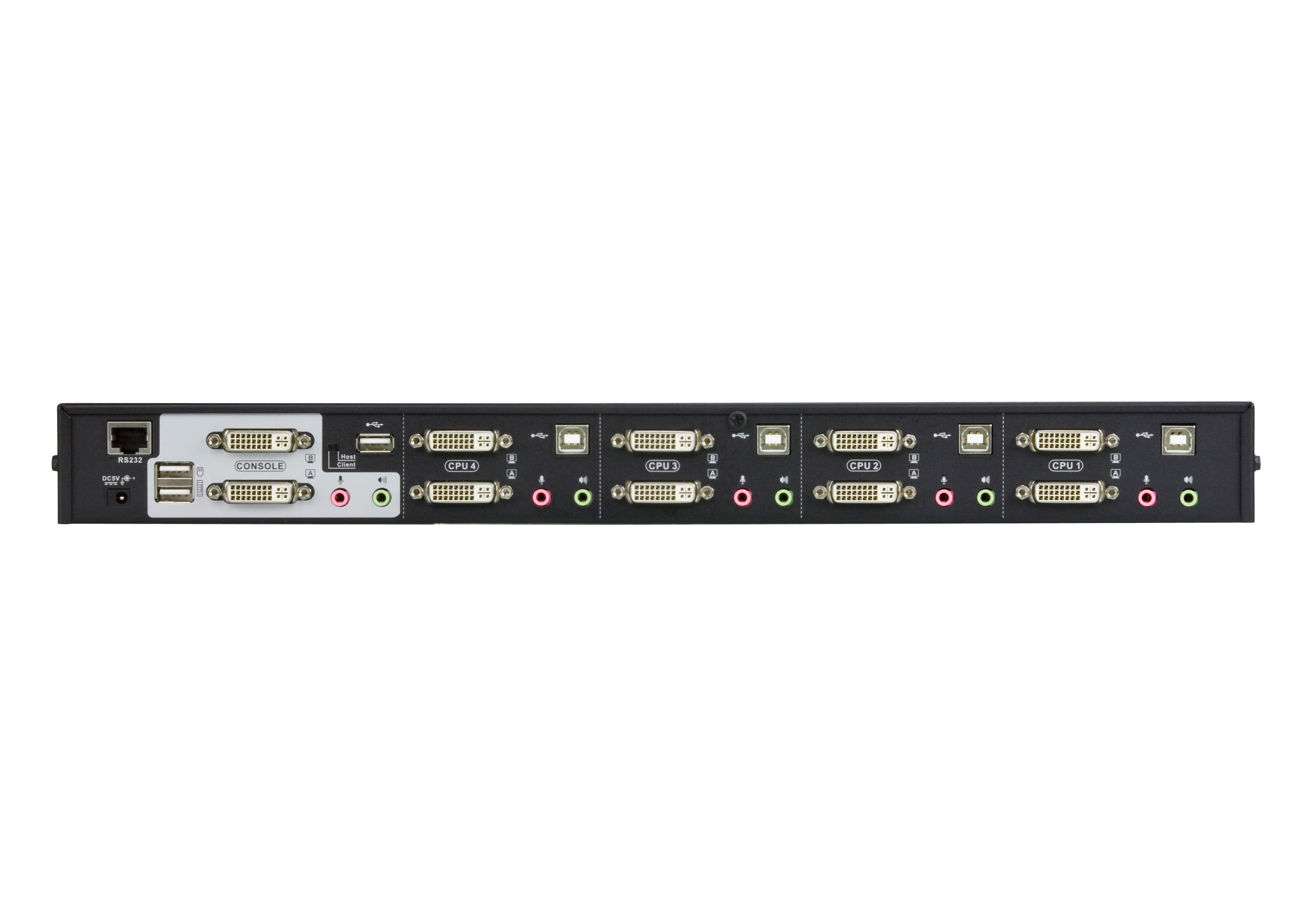 4-Port USB DVI Dual Link Dual Display/Audio KVMP™ Switch — изглед 3
