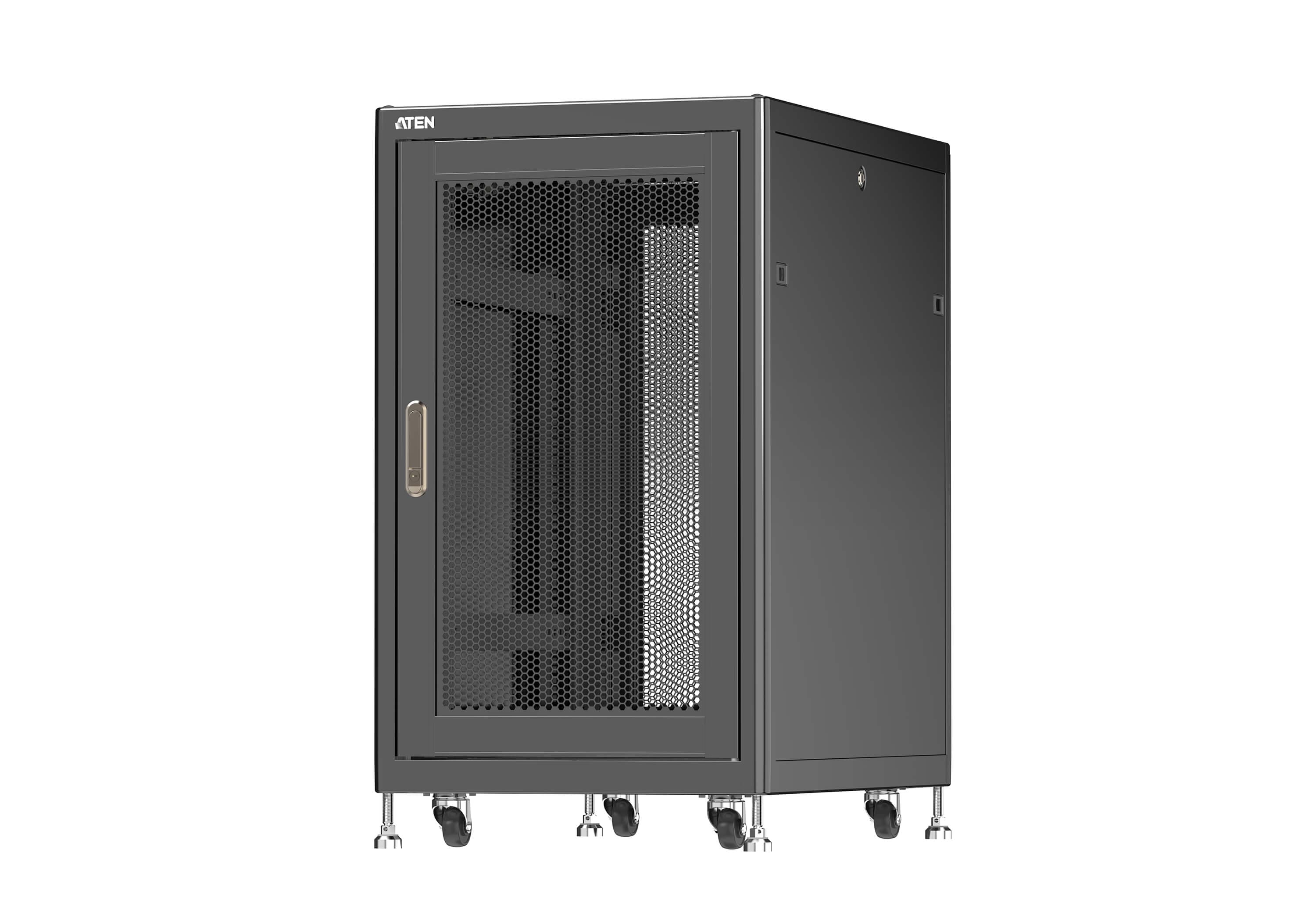 20U Standard Rack with Perforated Front and Rear Doors — изглед 2