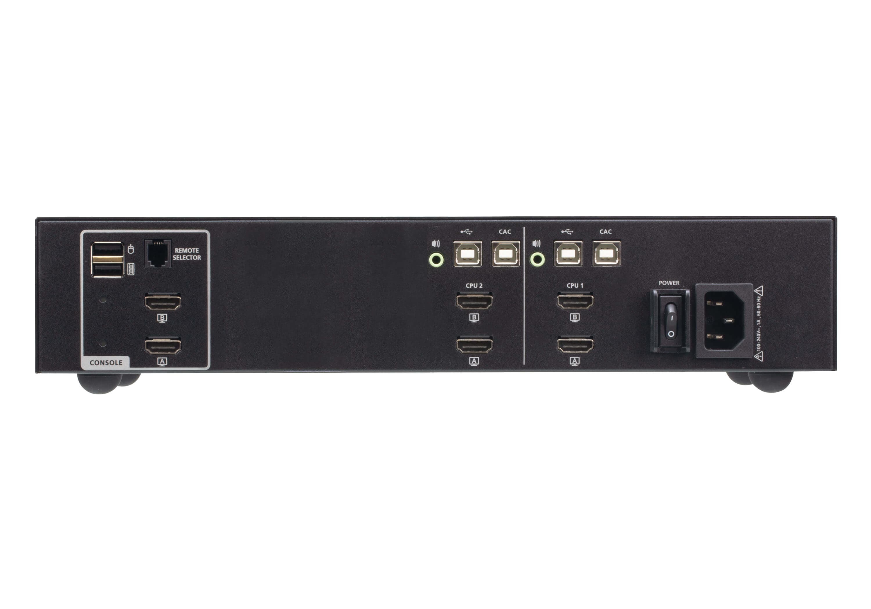 2-Port USB HDMI Dual Display Secure KVM Switch with CAC (PSD PP v4.0 Compliant)