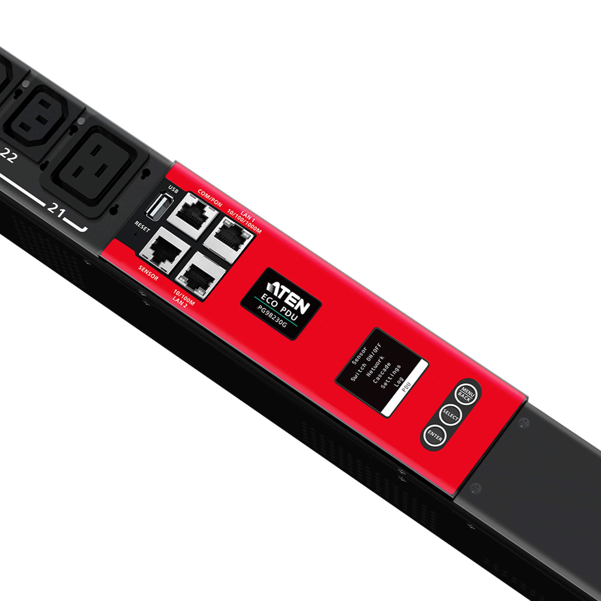 20A/16A 30-Outlet 3-Phase Outlet-Metered & Switched eco PDU — изглед 5