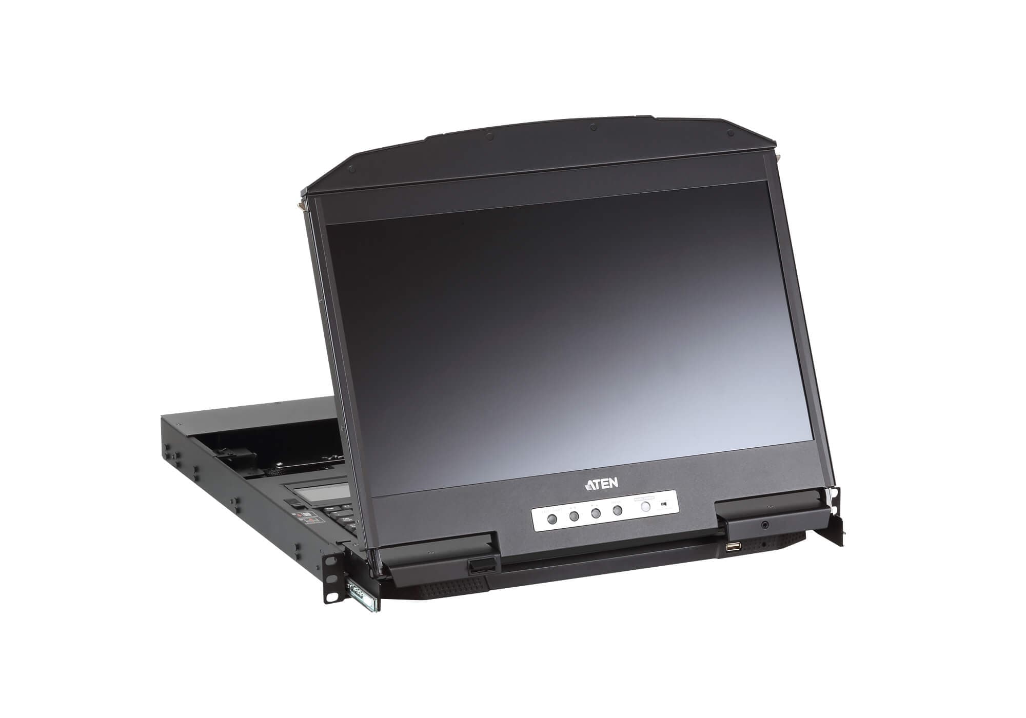 Ultra Short Depth Dual Rail WideScreen LCD Console (USB, HDMI / DVI / VGA) — изглед 5
