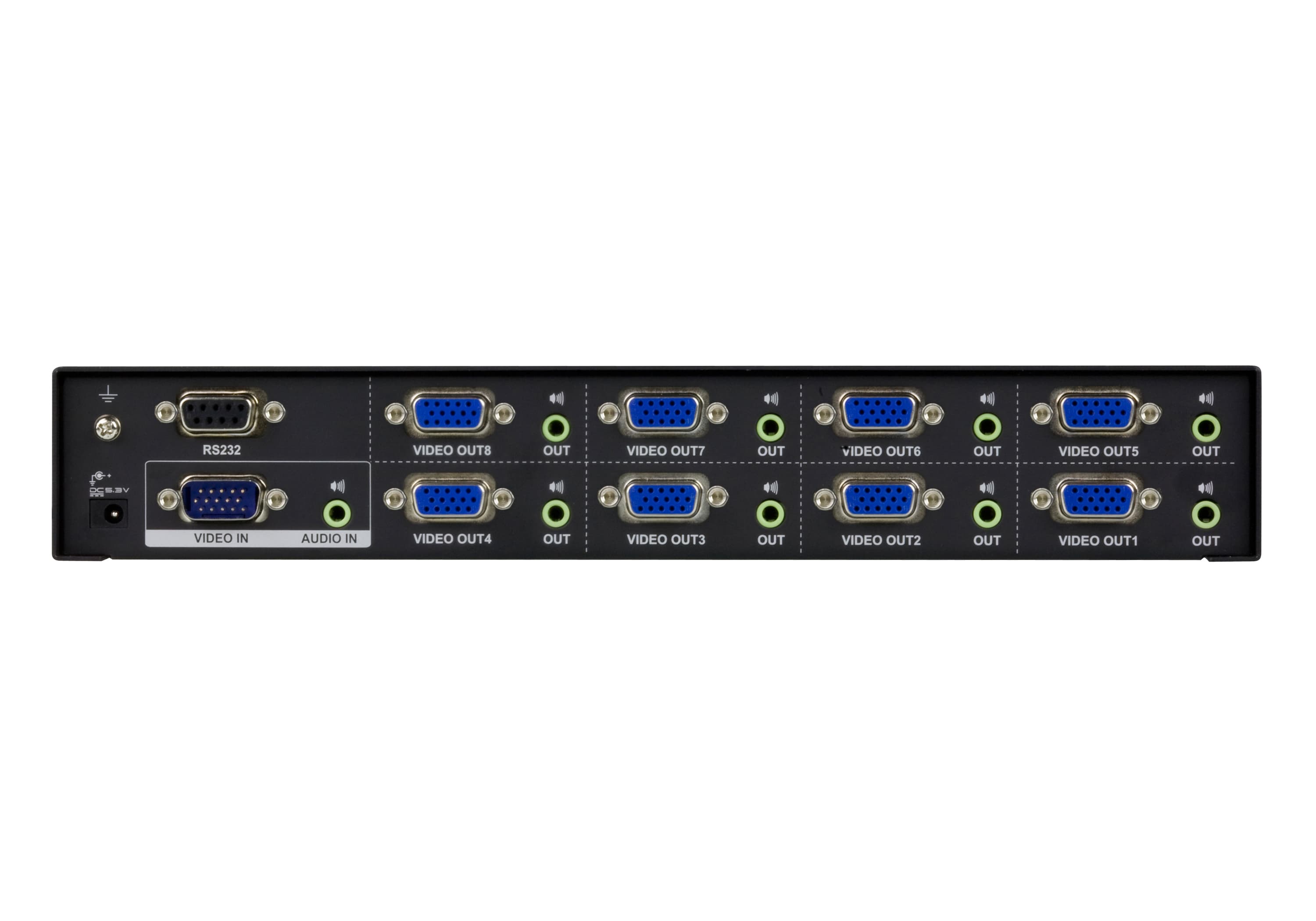 8-Port VGA/Audio Splitter (450MHz) — изглед 3