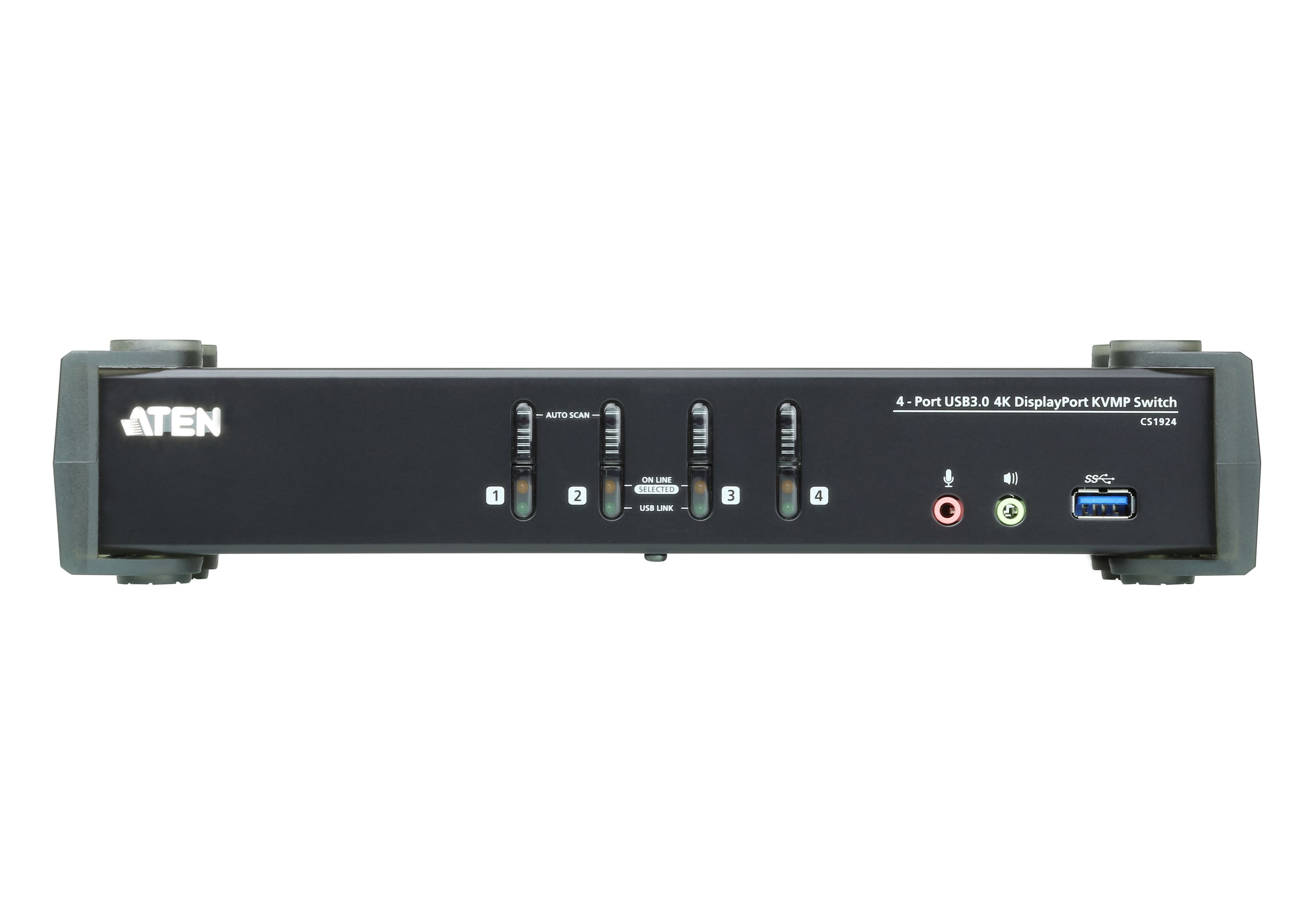 4-Port USB 3.0 4K DisplayPort KVMP™ Switch (Cables included)