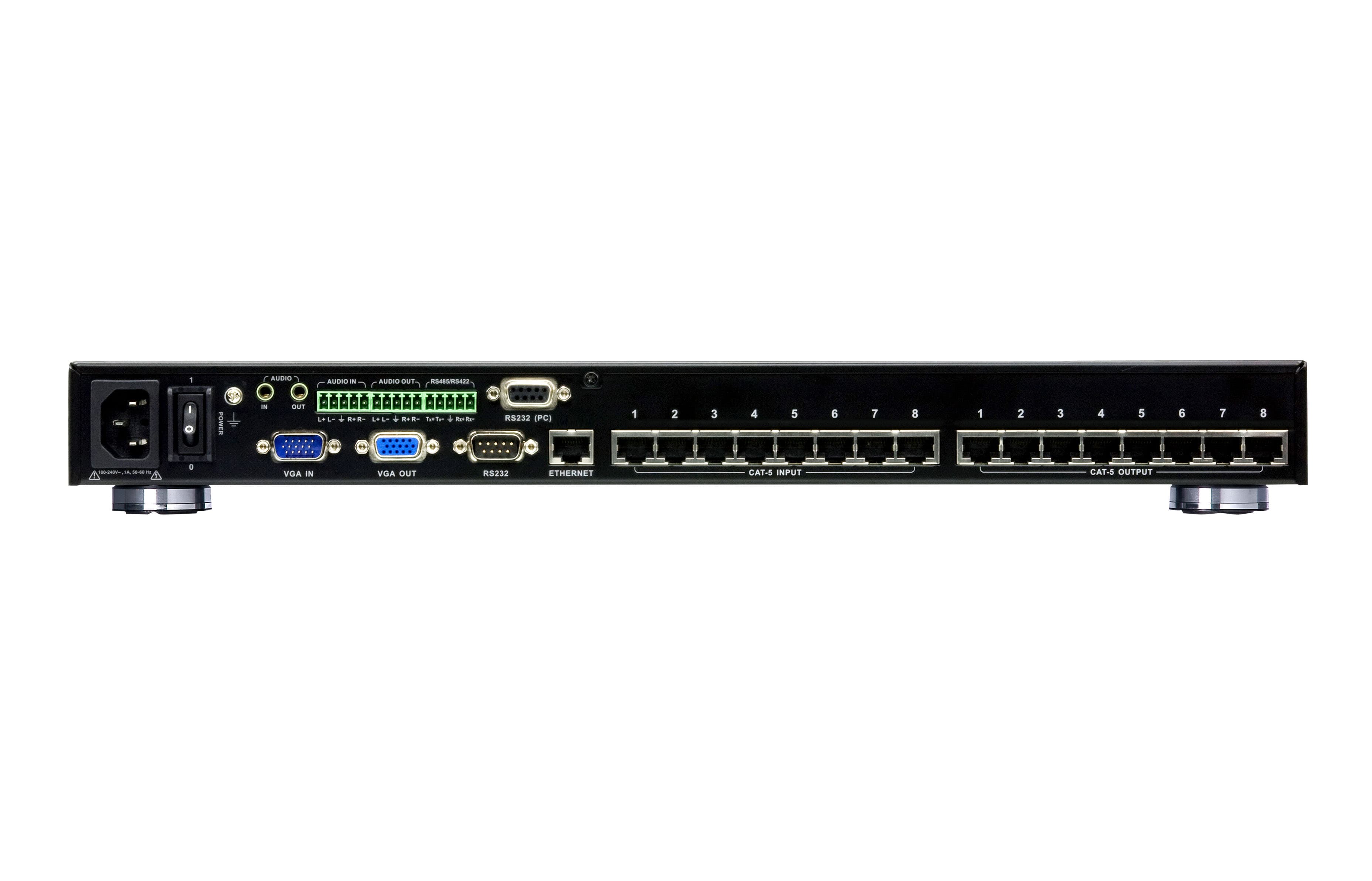 8x8 Cat 5 VGA/Audio Matrix Switch — изглед 3