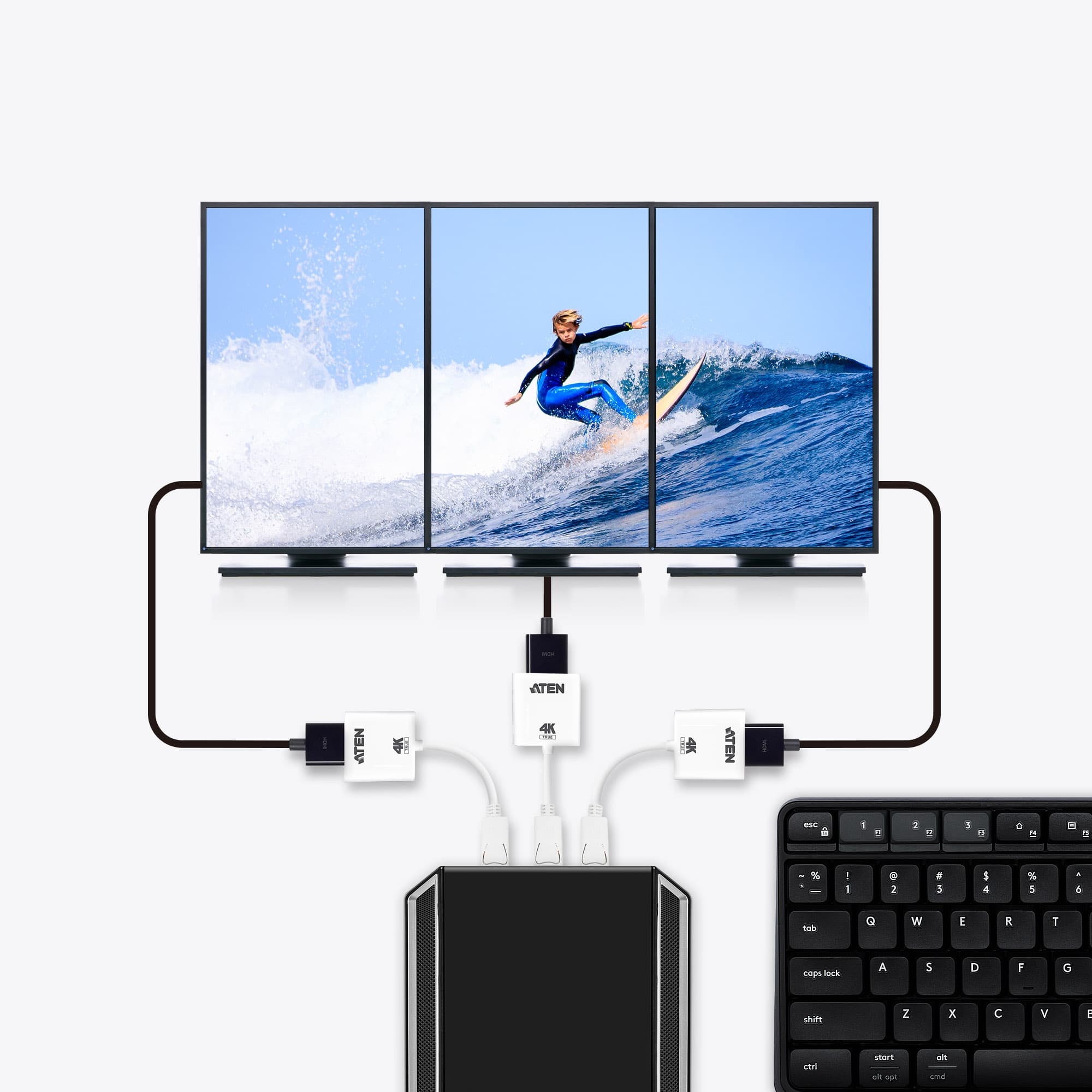 True 4K DisplayPort to HDMI Active Adapter — view 6