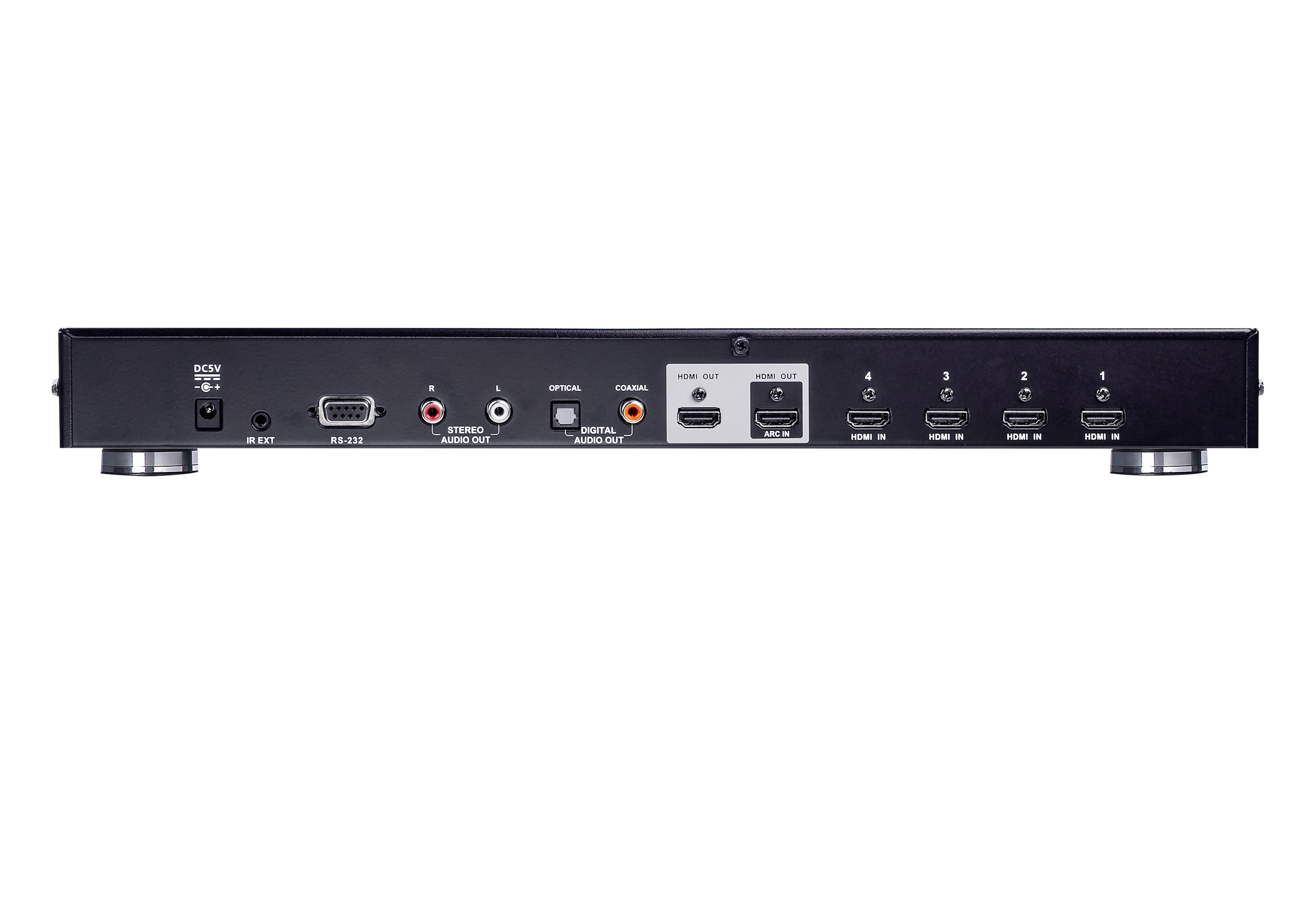 4-Port True 4K HDMI Switch with Dual Output — изглед 2