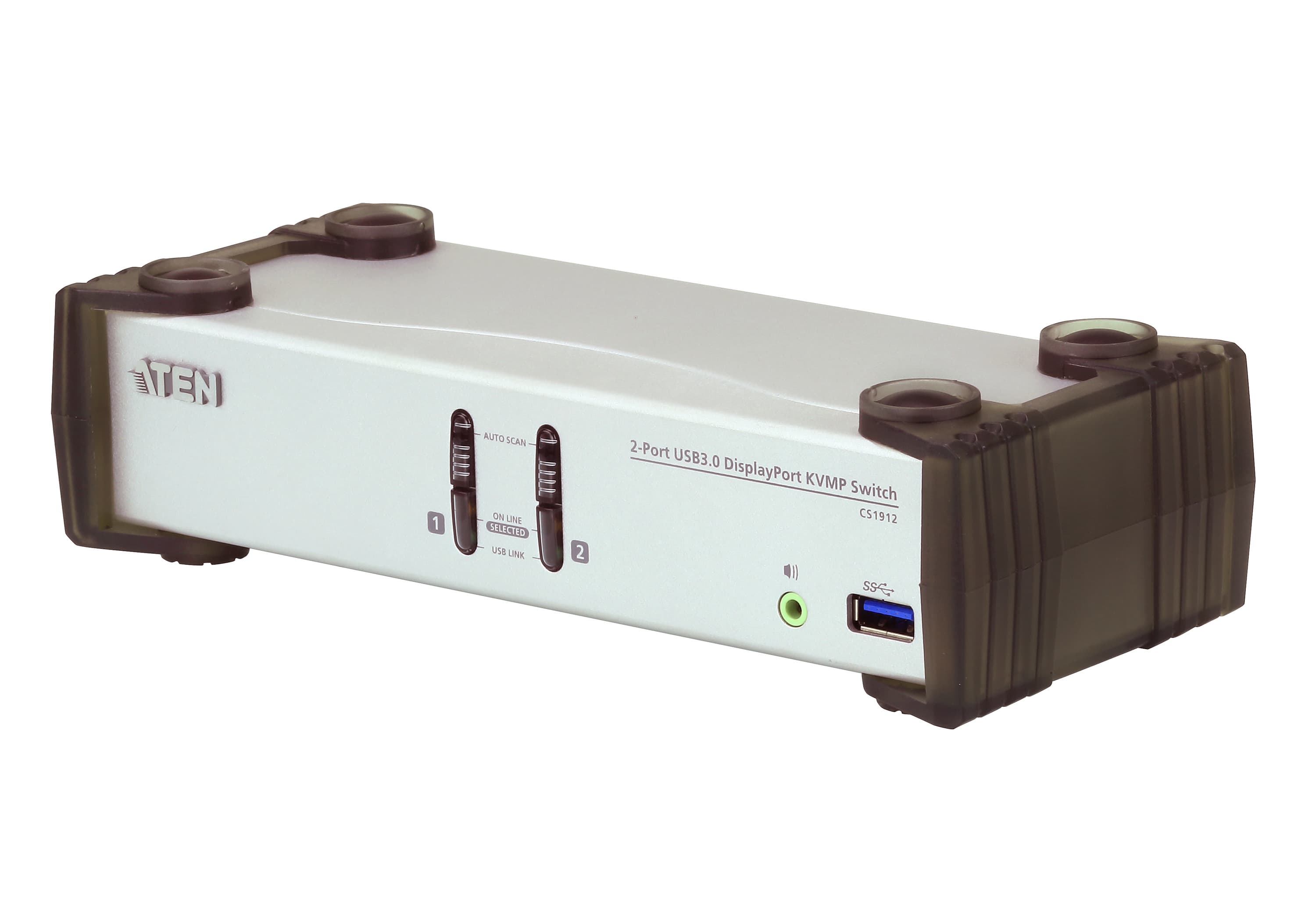2-Port USB 3.0 DisplayPort KVMP™ Switch (Cables included) — view 3