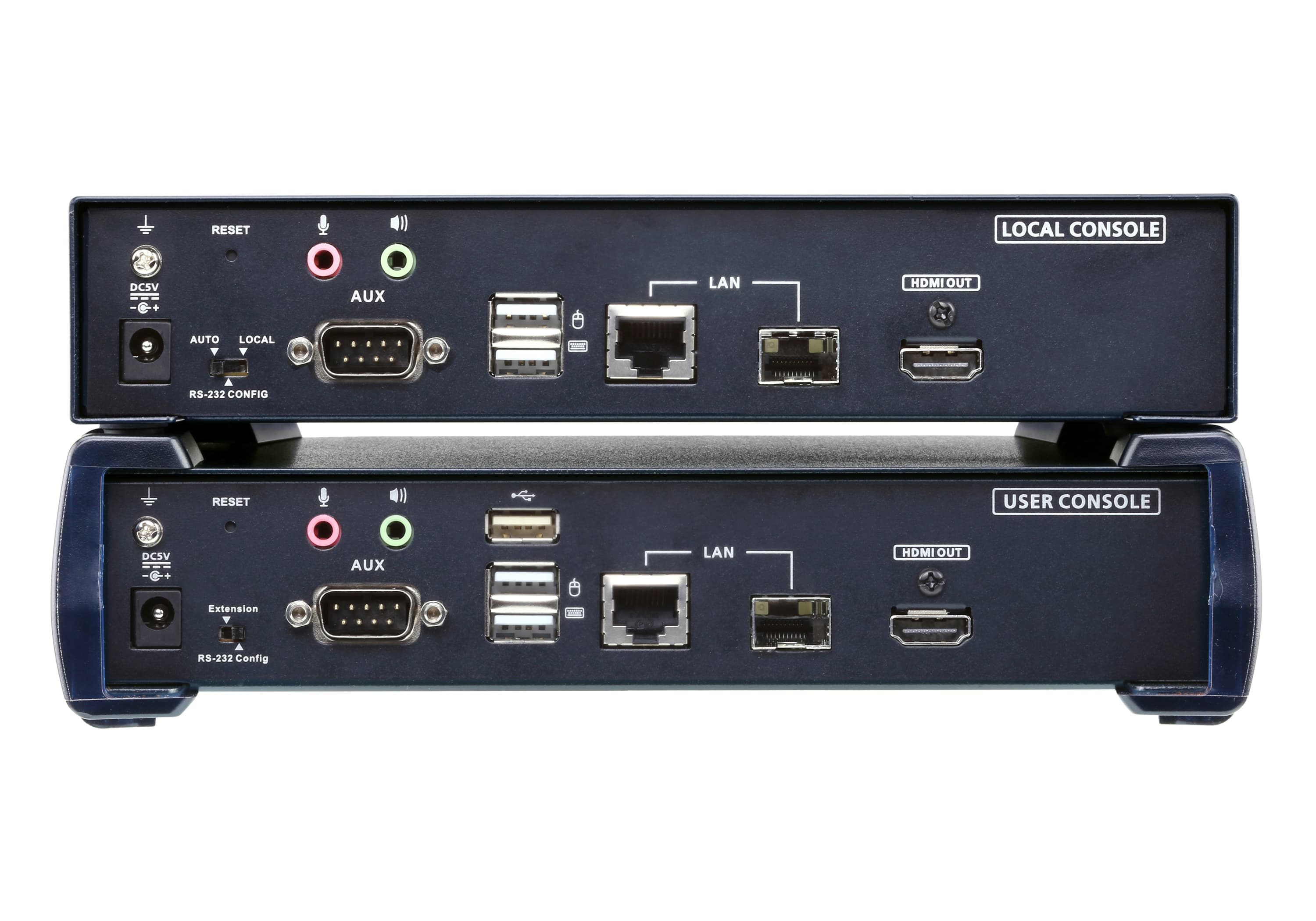 4K HDMI Single Display KVM over IP Extender with PoE — изглед 2