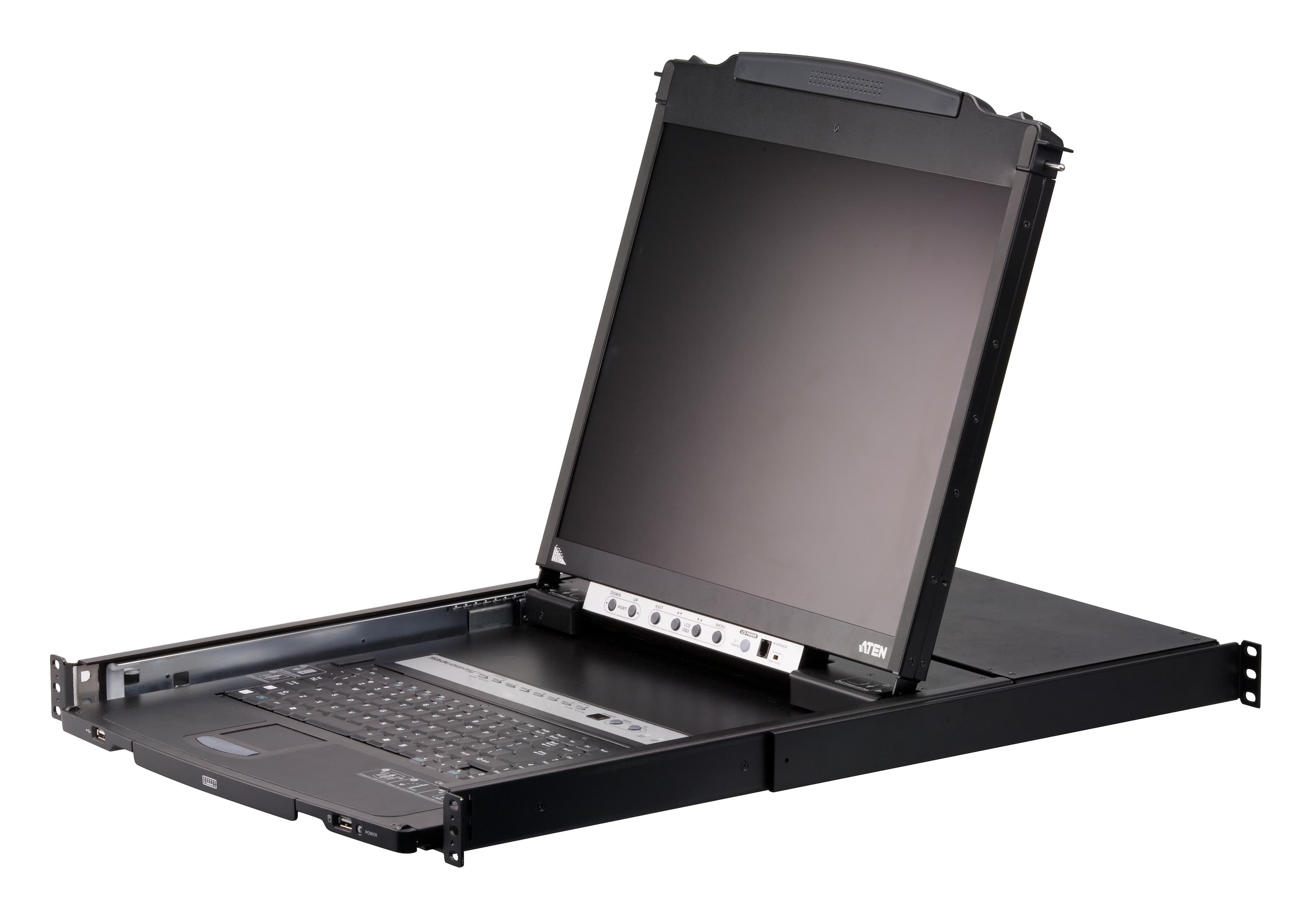 8-Port PS/2-USB VGA Dual Rail LCD KVM Switch — изглед 3