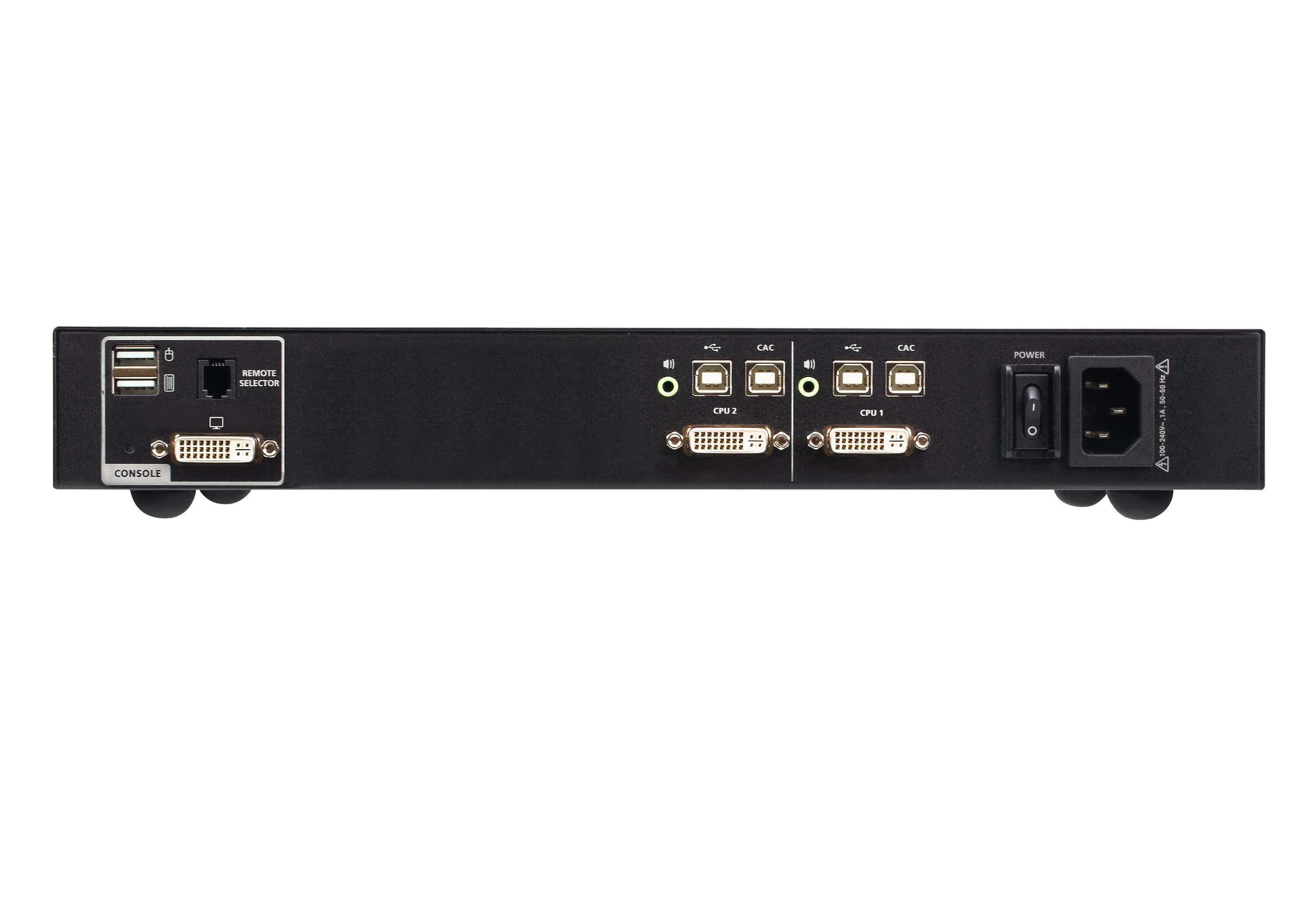 2-Port USB DVI Secure KVM Switch with CAC (PSD PP v4.0 Compliant)