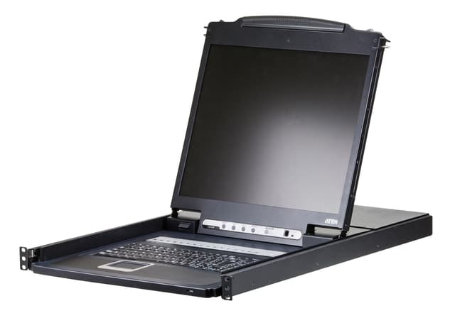 16-Port PS/2-USB VGA Single Rail LCD KVM Switch