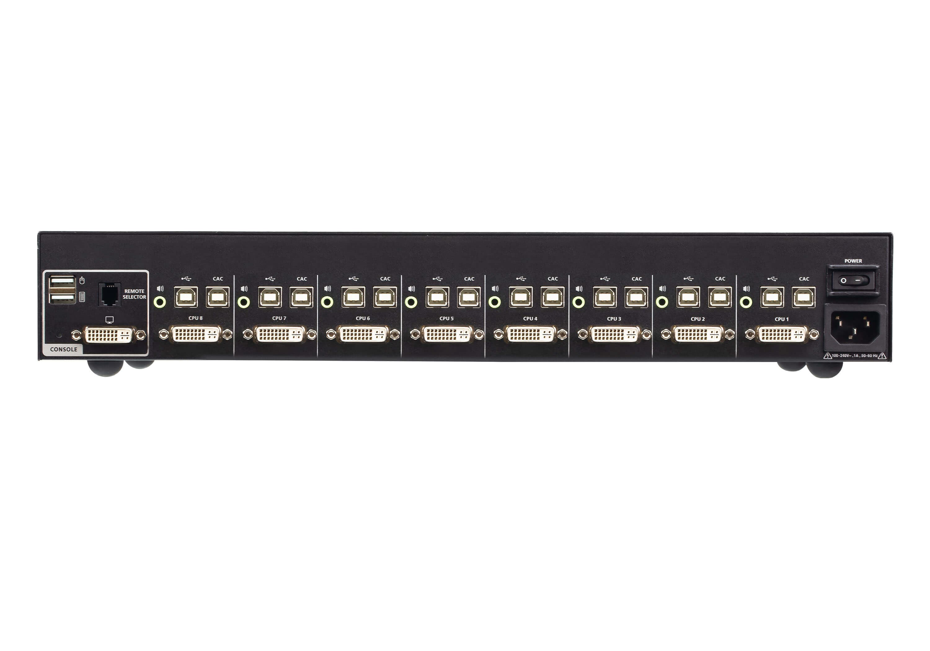 8-Port USB DVI Secure KVM Switch with CAC (PSD PP v4.0 Compliant)