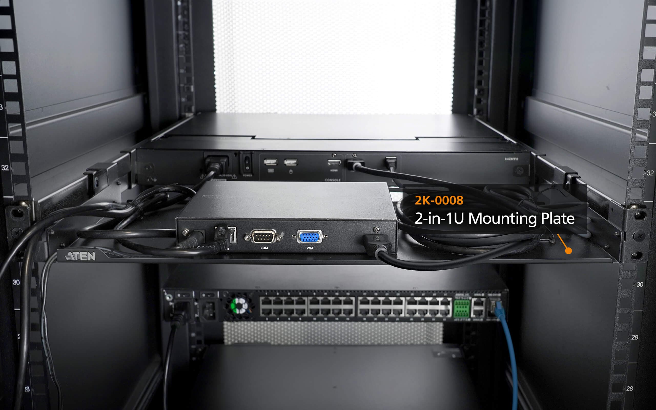 2-in-1U Mounting Plate — изглед 2